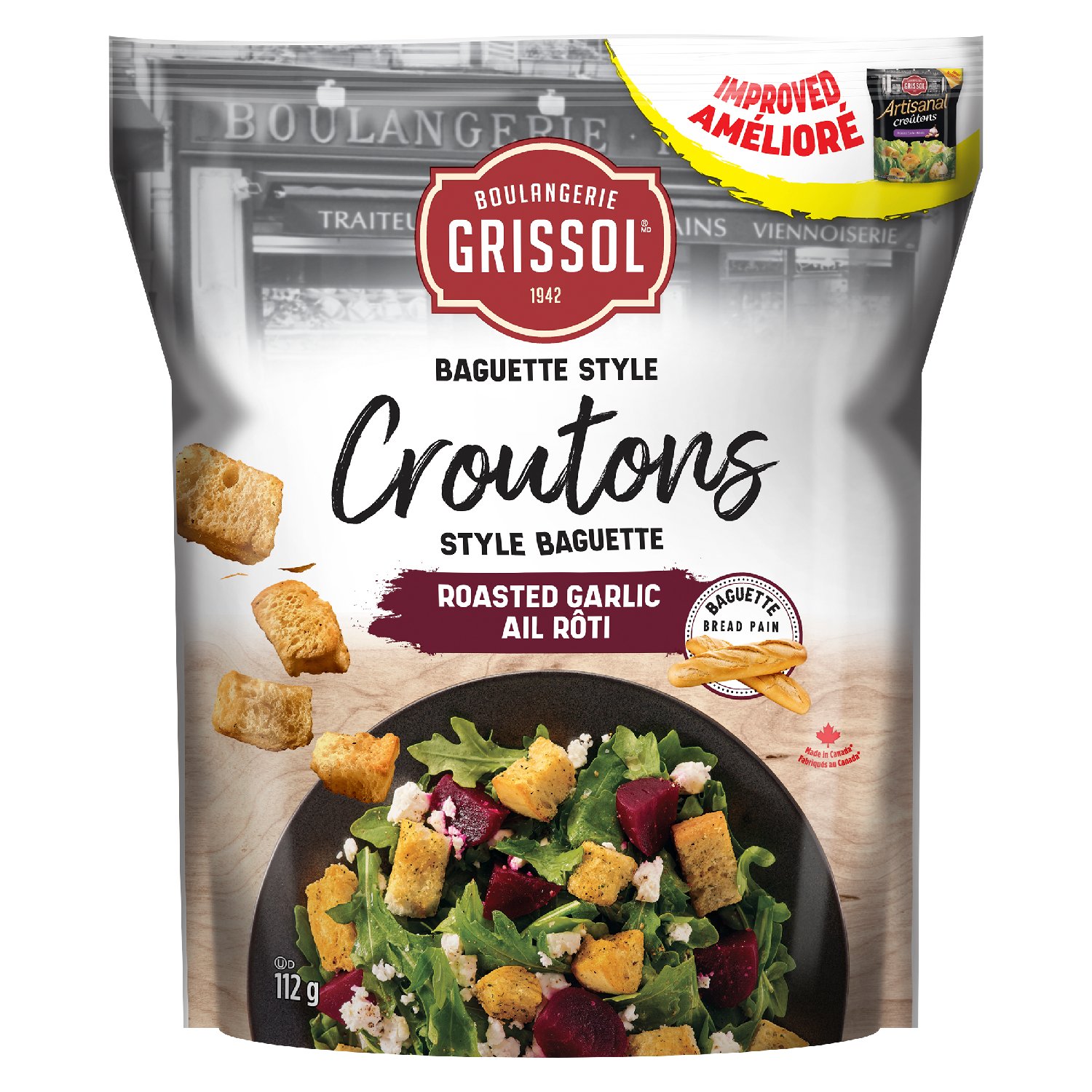 Roasted Garlic Baguette Style Croutons 112 g