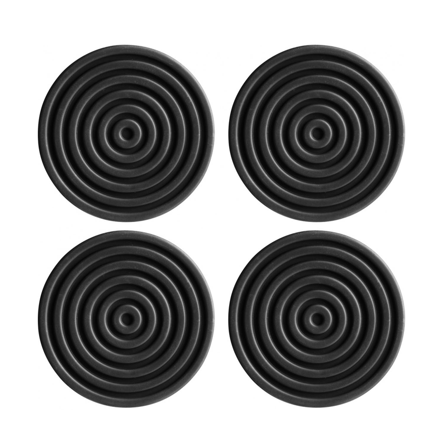 Black Glass Mount x4