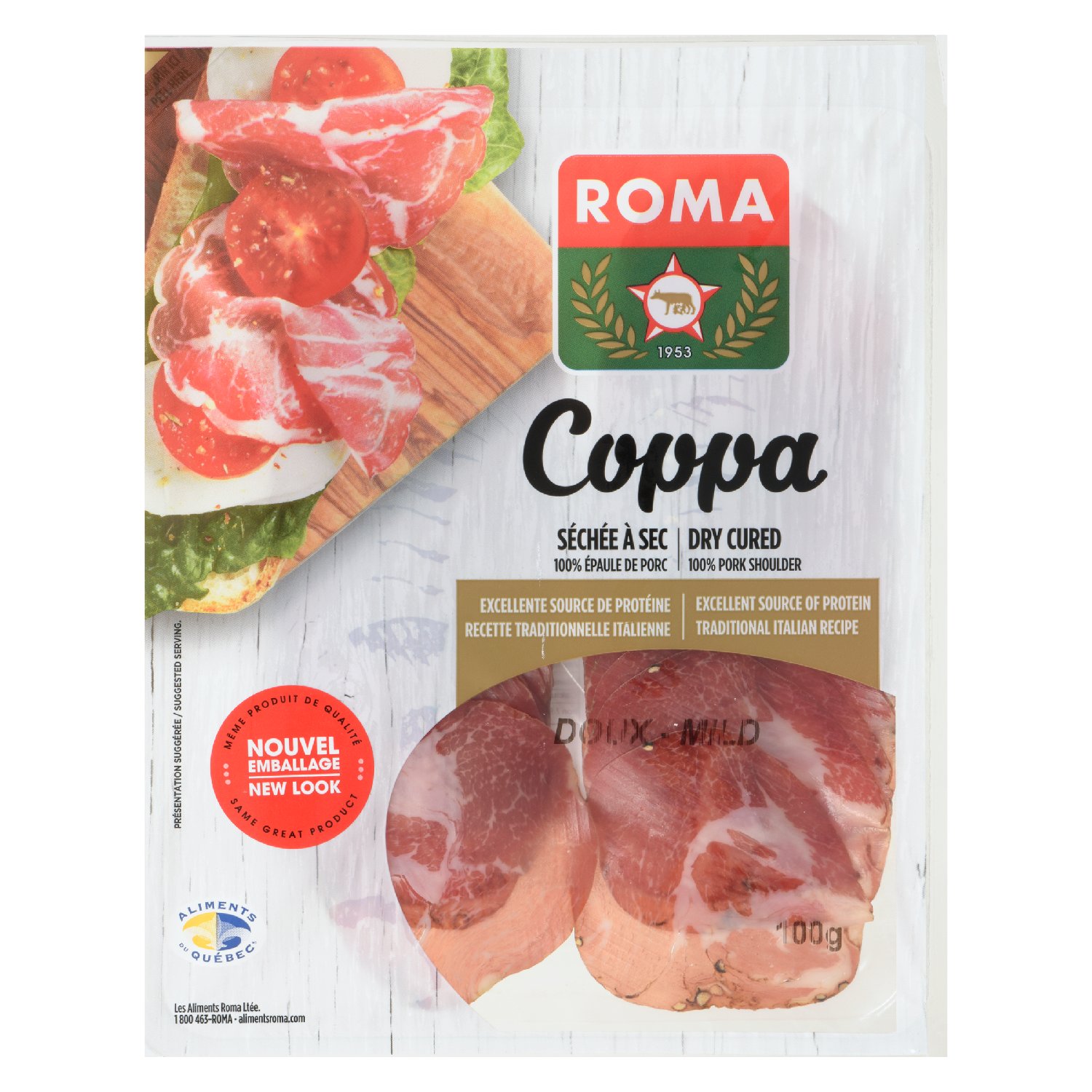 Sliced Mild Coppa 100 g