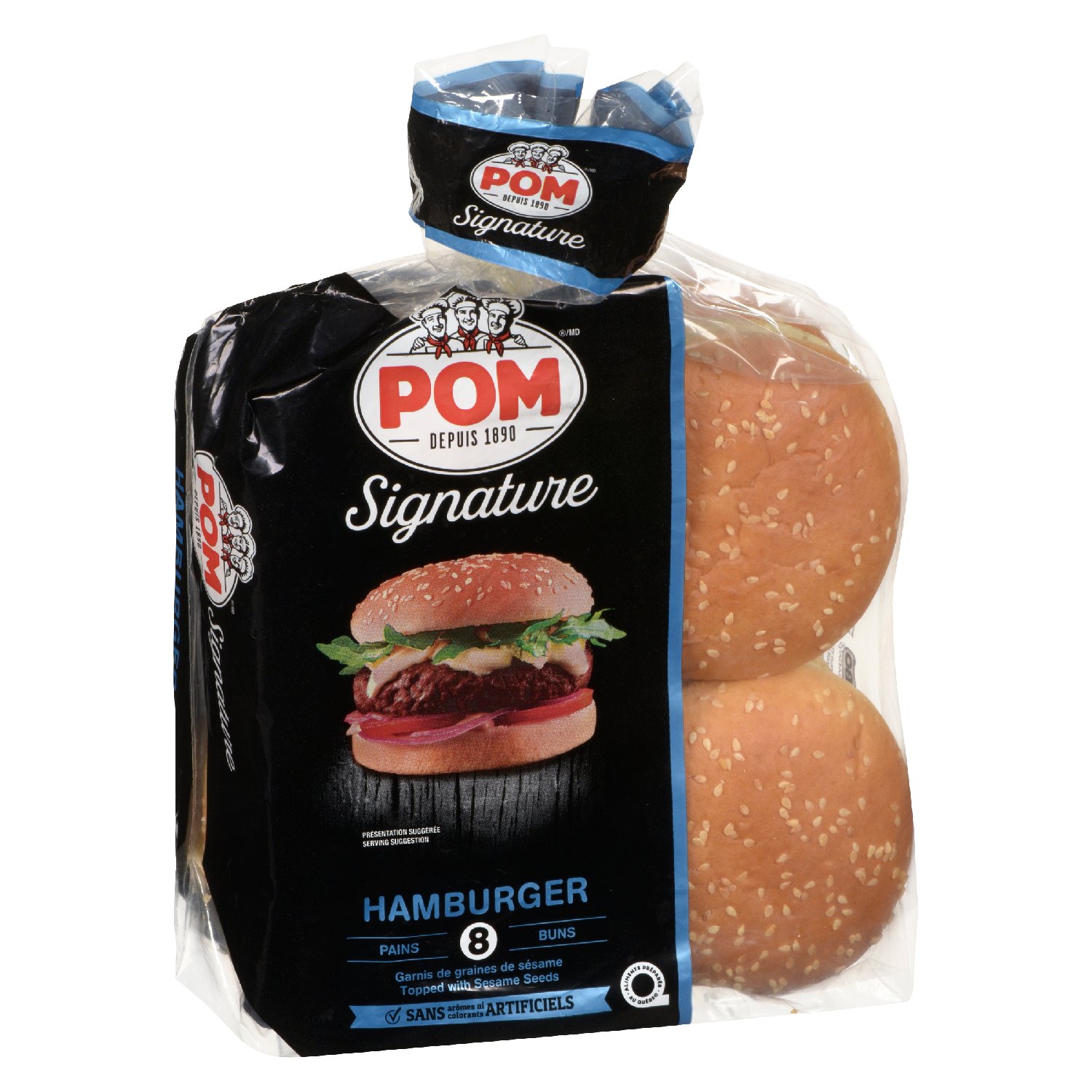 Sesame Burger Buns x8