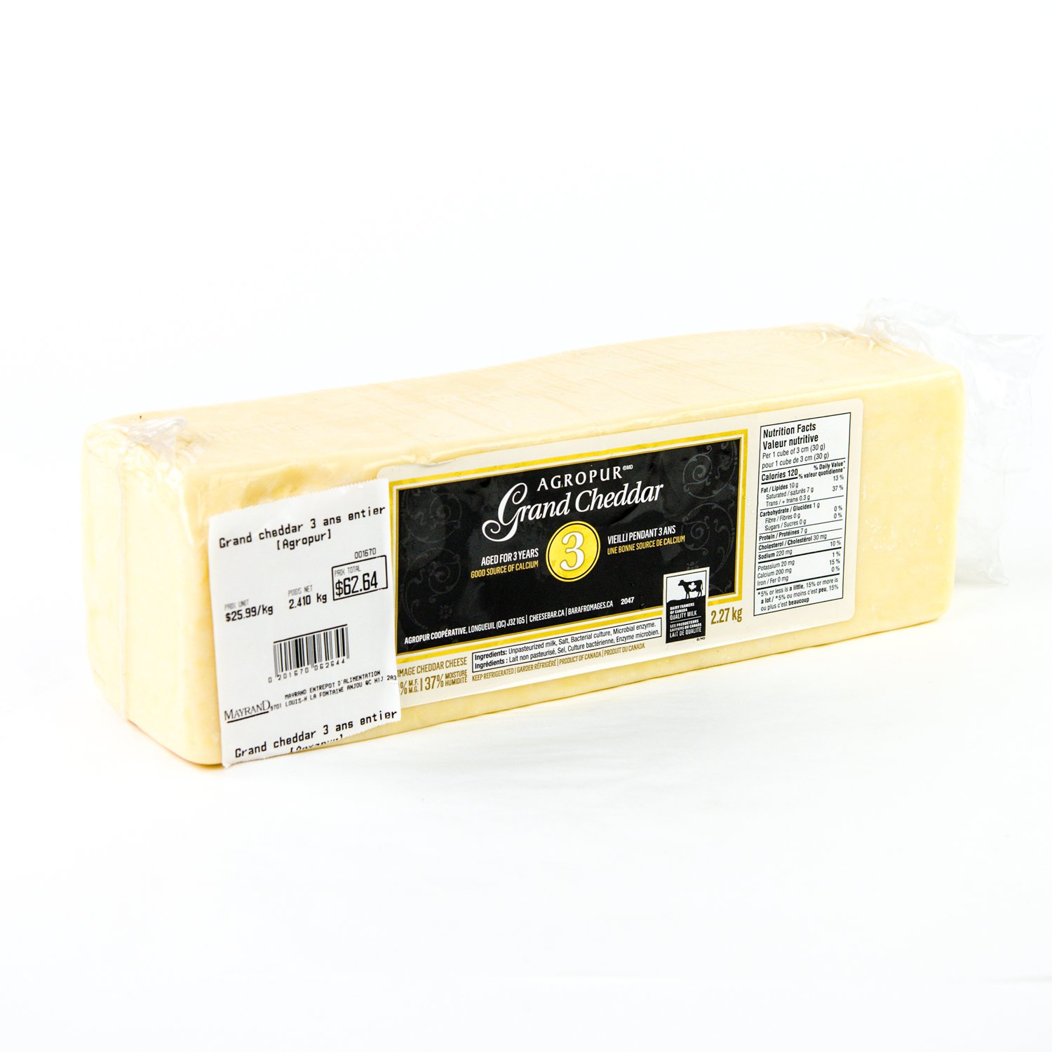 Whole 3 Year Cheddar