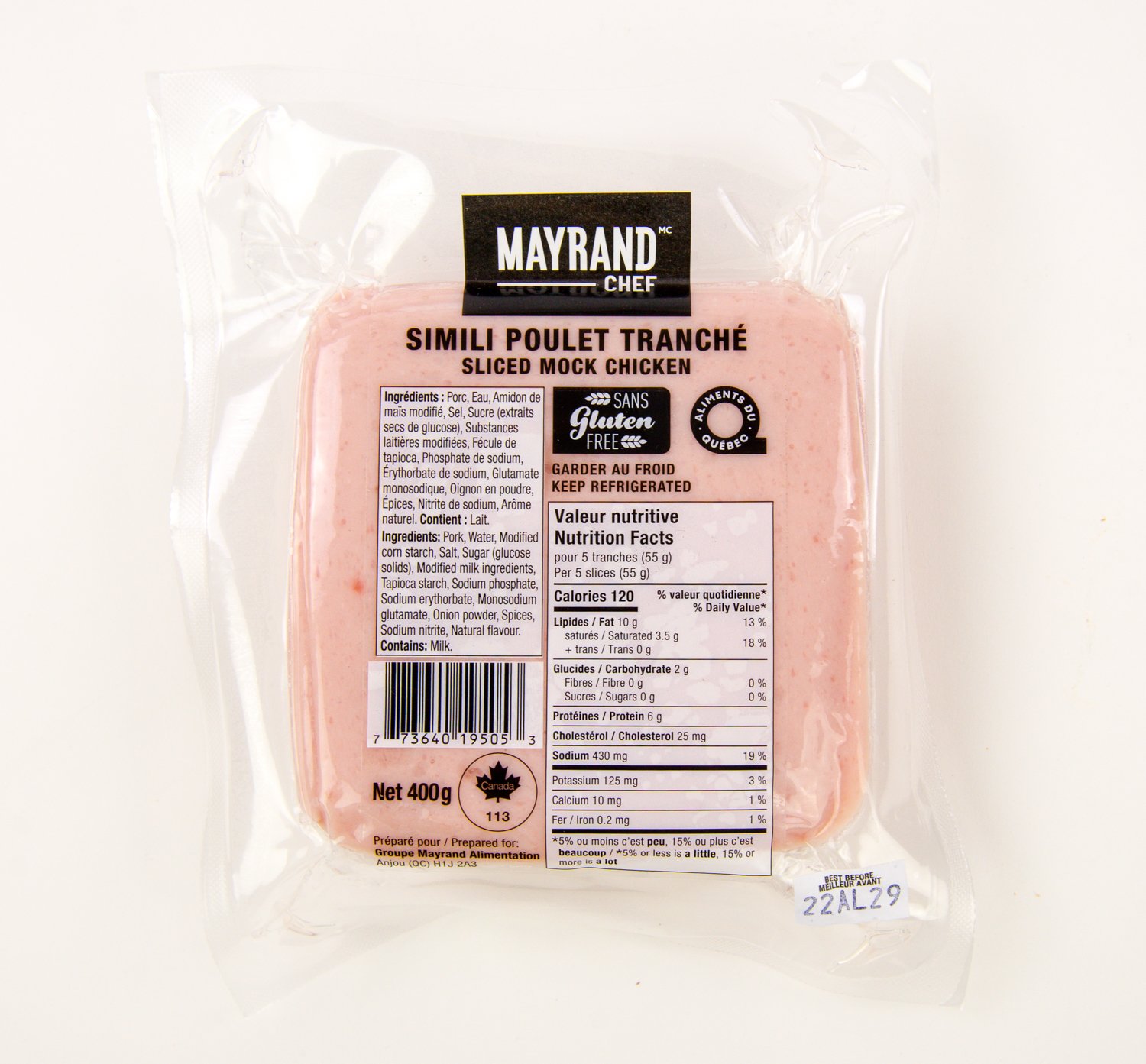 Fresh Sliced Simili Chicken 400 g