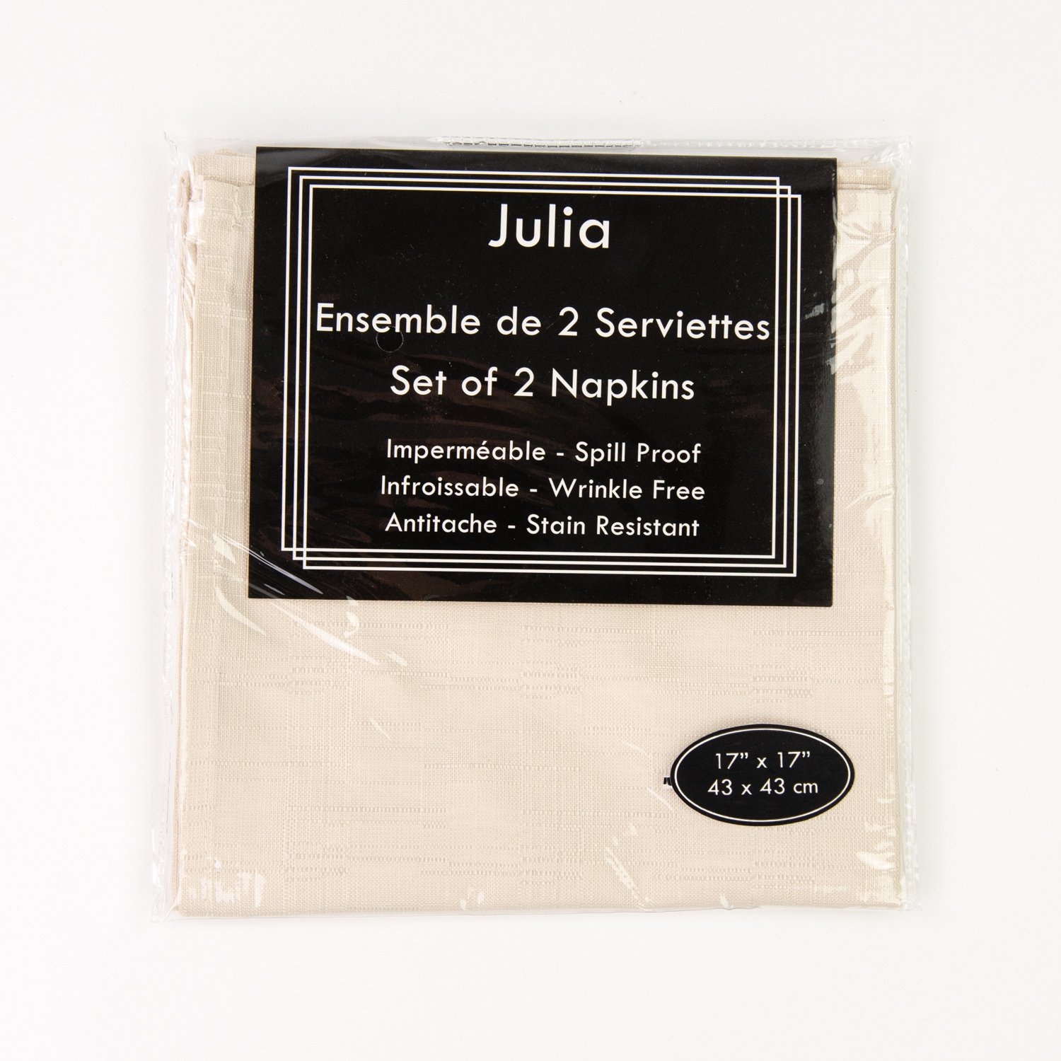 17'' x 17'' Linen Tablecloth Julia