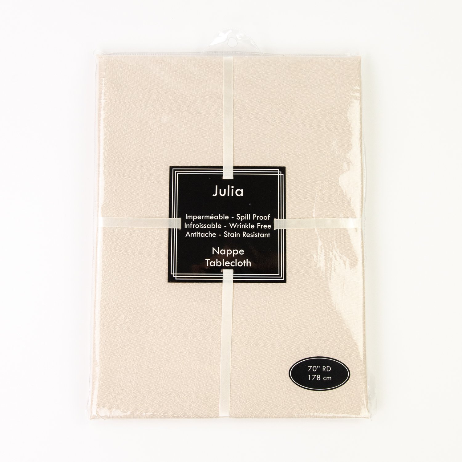 70'' Round Linen Tablecloth