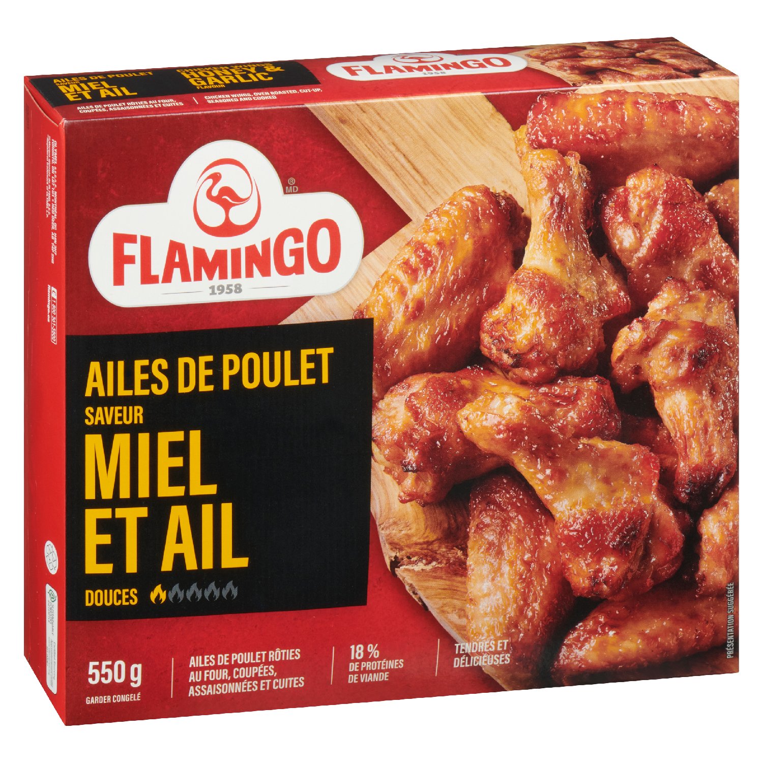 Frozen Oven Roasted Honey Garlic Chicken Wings 550 g-secondary-image