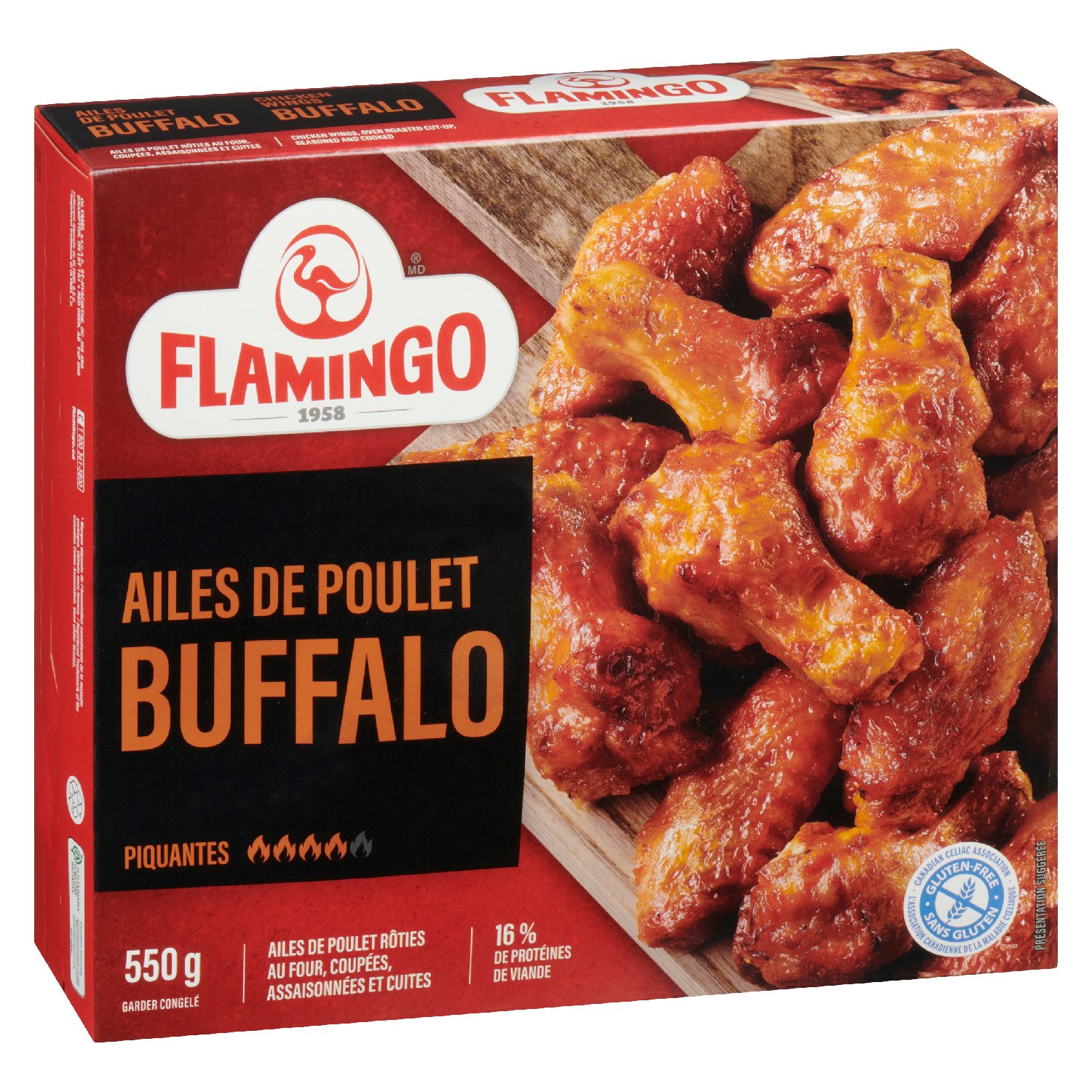 Frozen Oven Roasted Buffalo Chicken Wings 550 g-secondary-image