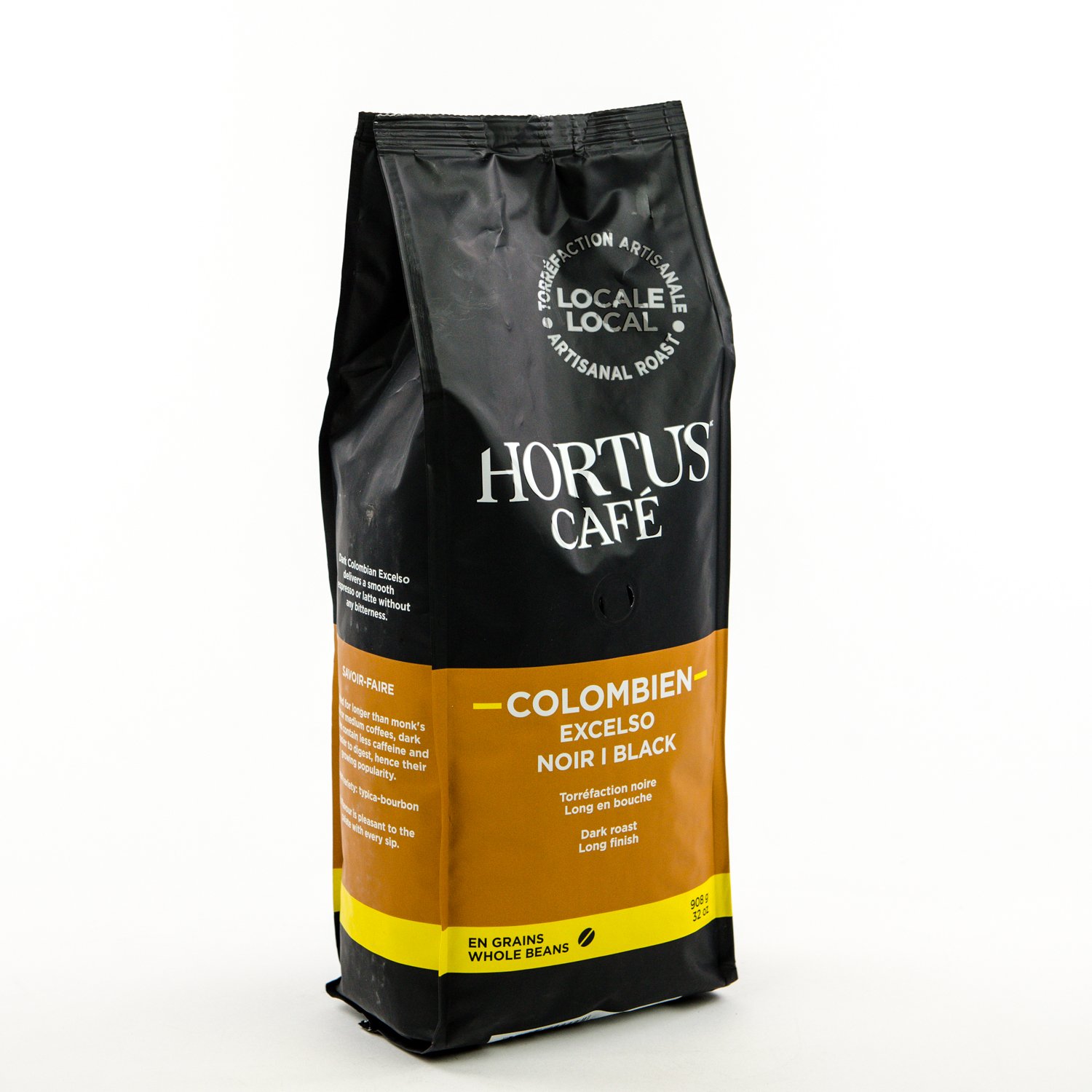 Black Excelso Colombian Coffee Beans 908 g
