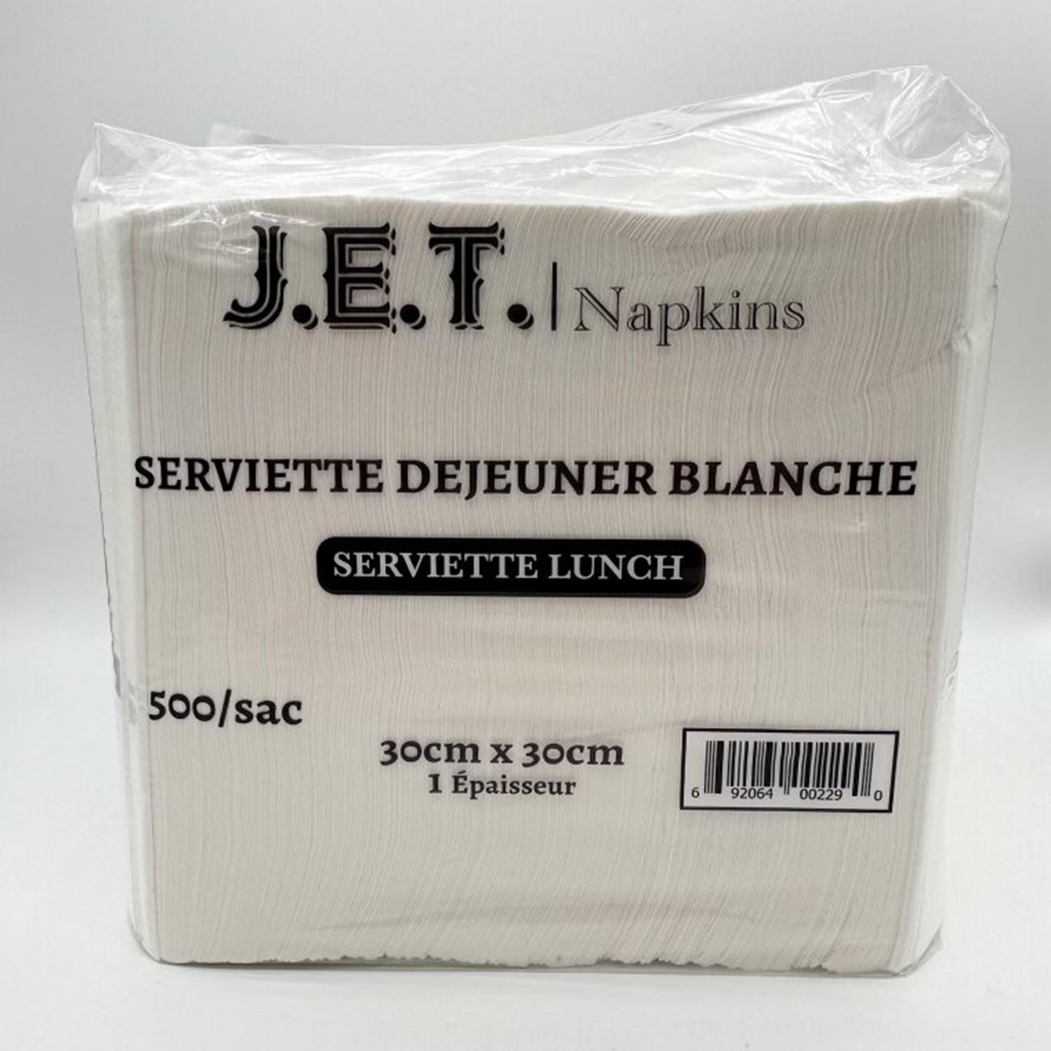 1 Ply White Lunch Napkin x500