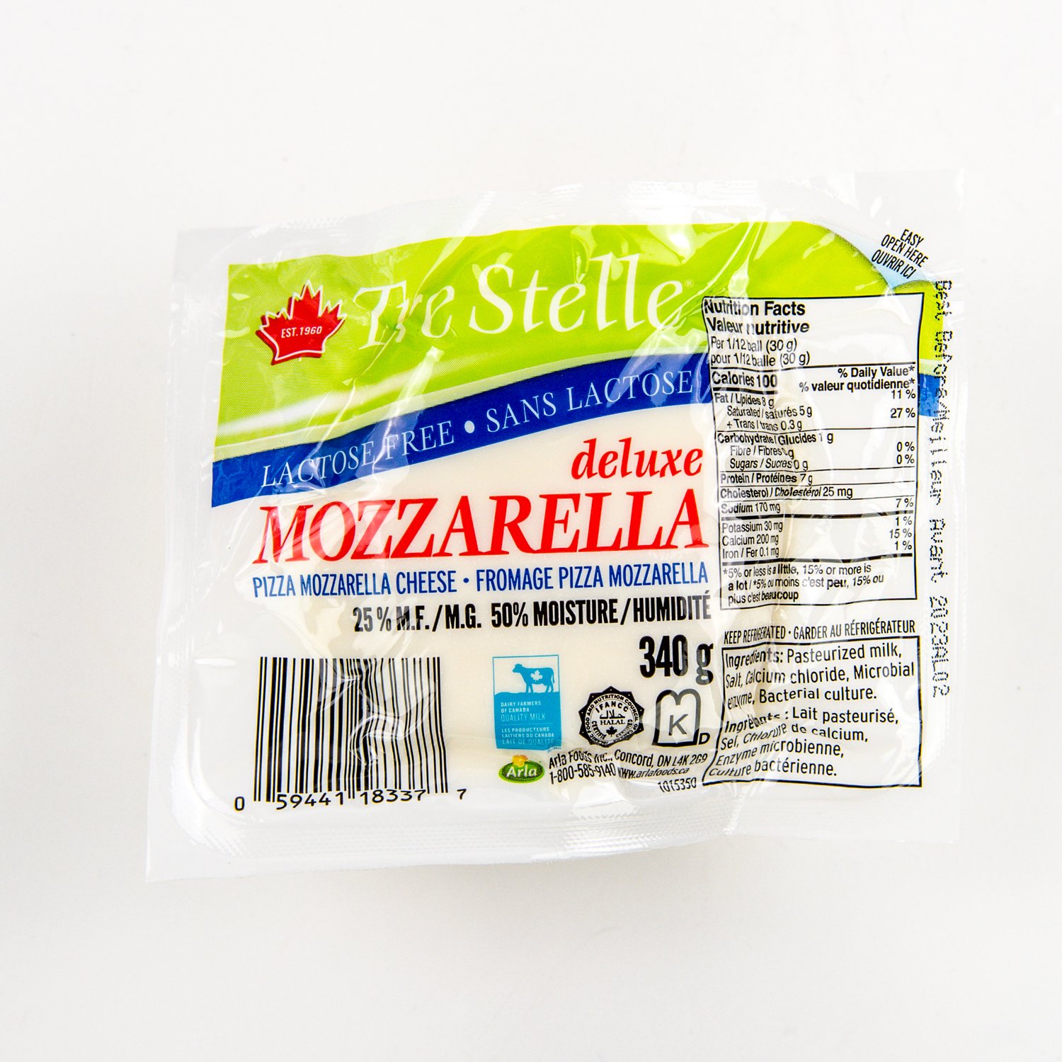 Lactose-free Mozzarella Cheese 340 g