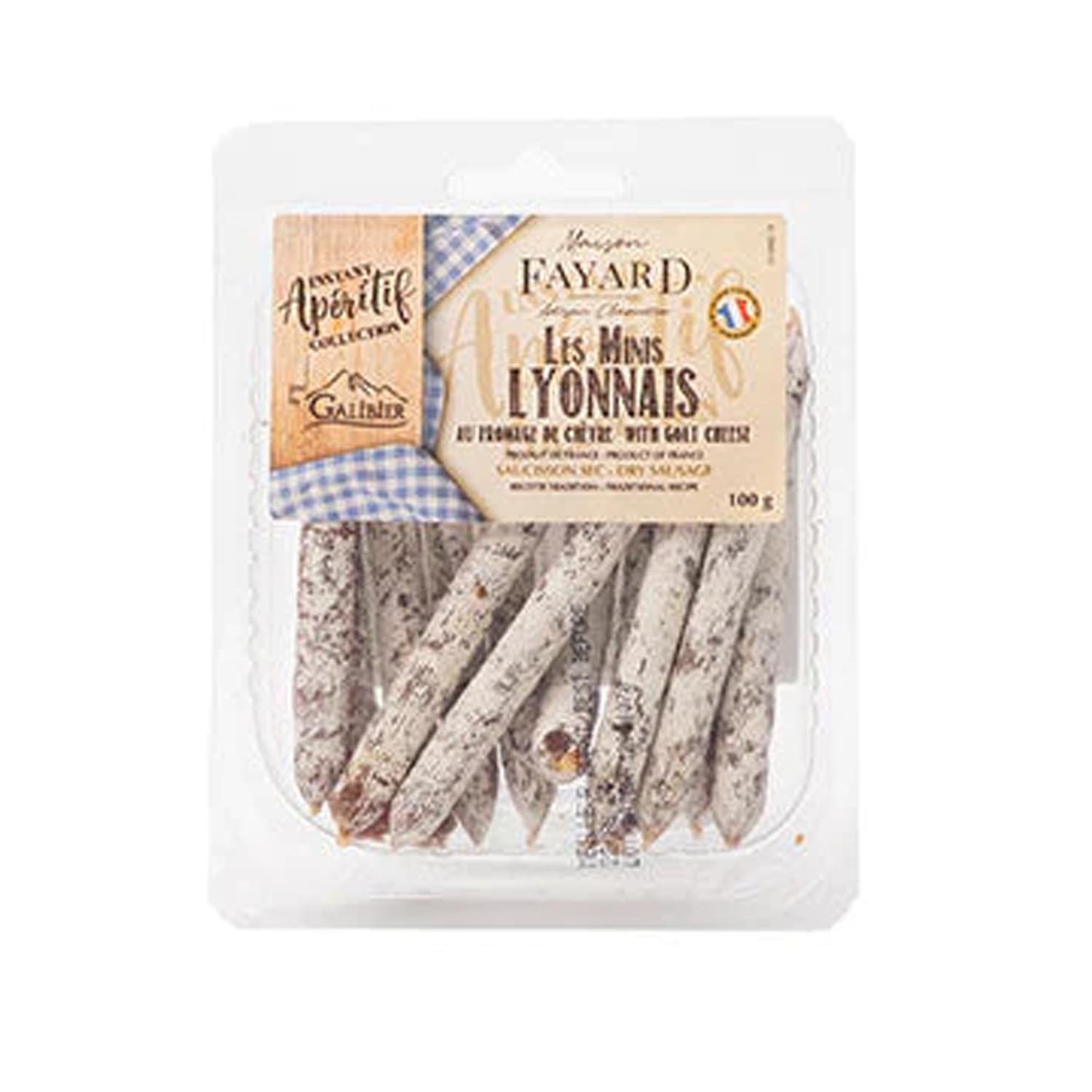 Mini Lyonnais Dry Sausages with Goat Cheese 100 g