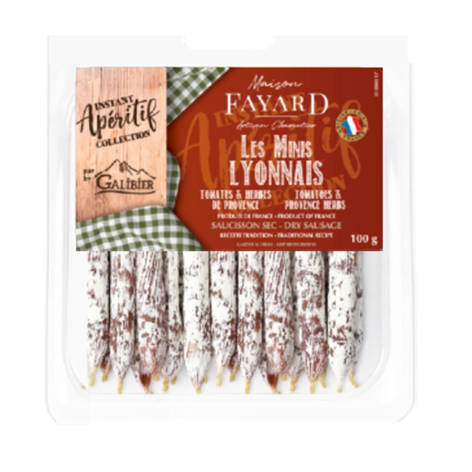 Mini Lyonnais Dried Tomatoes Provence Herbes Dry Sausages 100 g