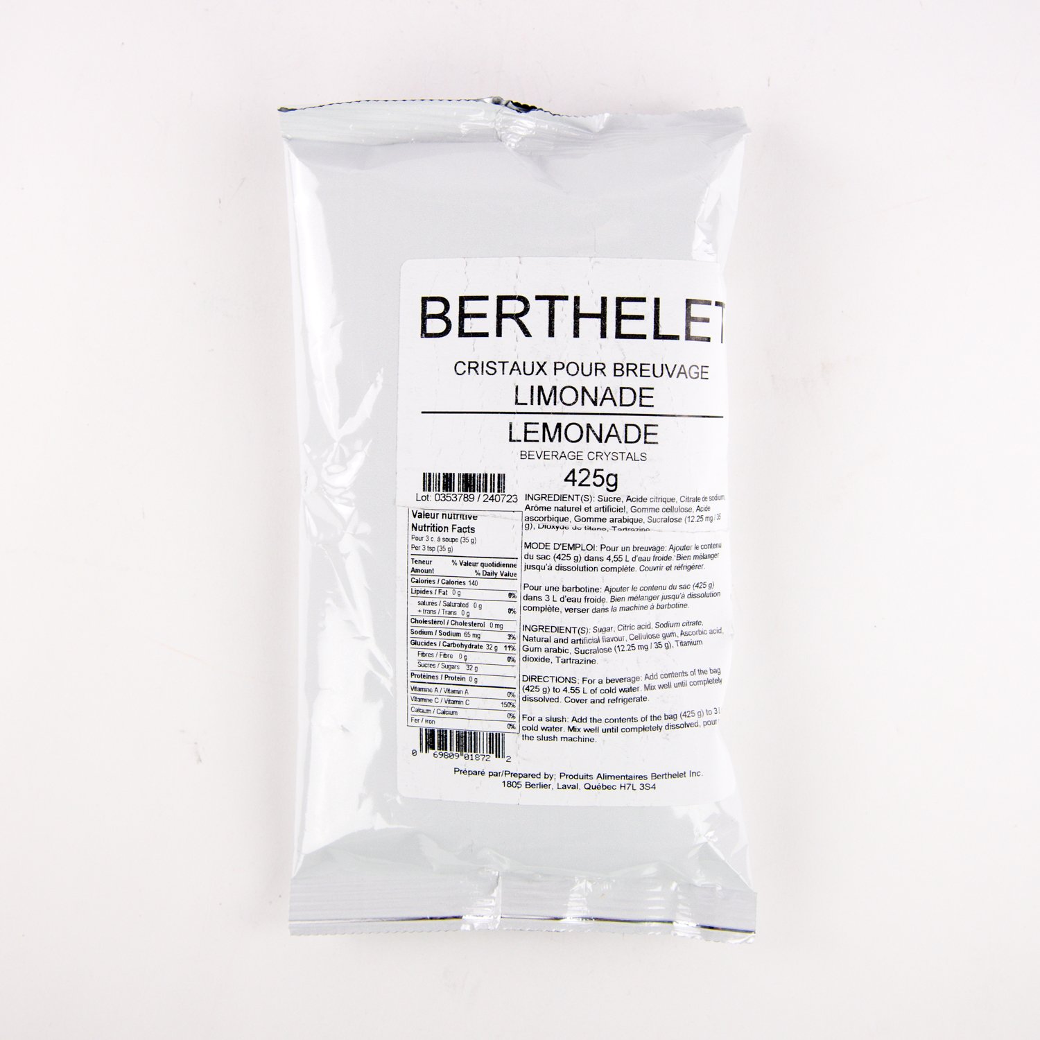 Lemonade Beverage Crystals 425 g