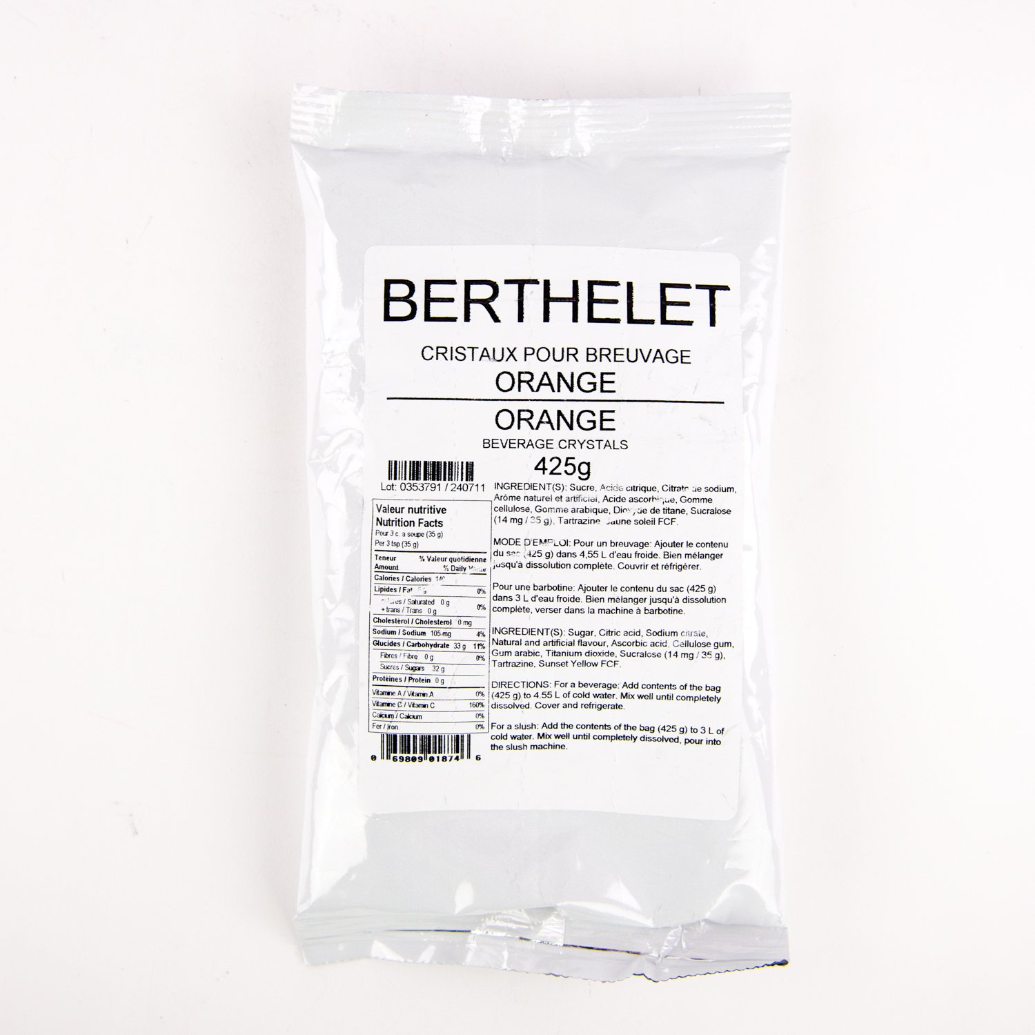 Orange Beverage Crystals 425 g