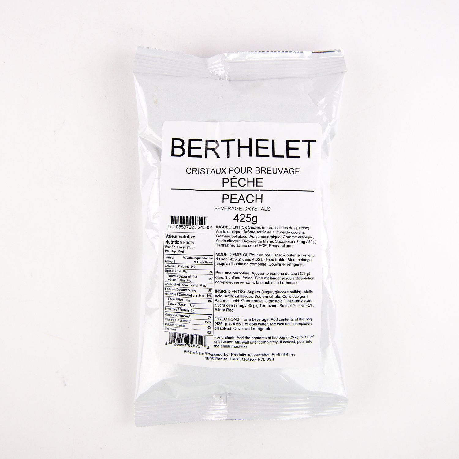 Peach Beverage Crystals 425 g