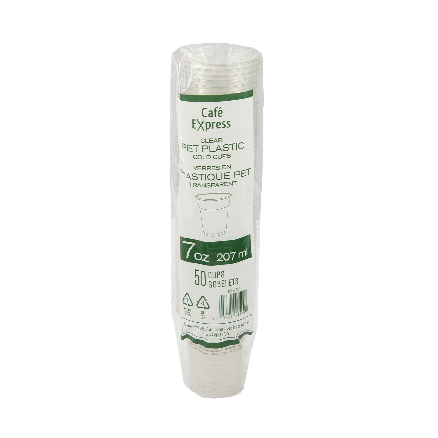 PET Plastic Glass 7 oz x50