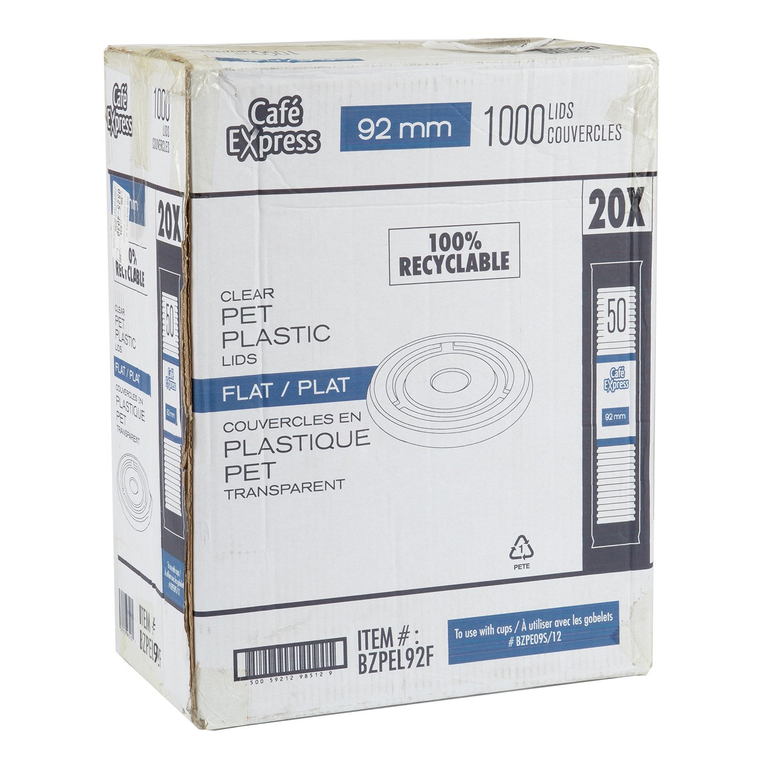 PET Plastic Flat Lid 12 oz x50-tertiary-image