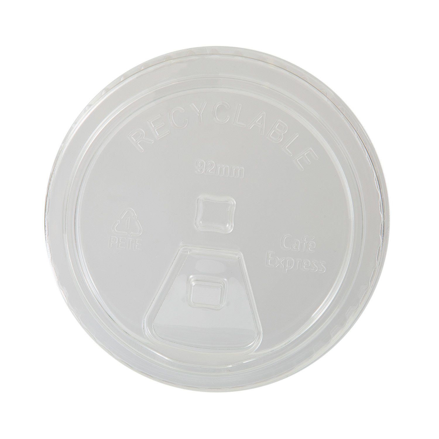 PET Plastic Sip Lid 12 oz x50