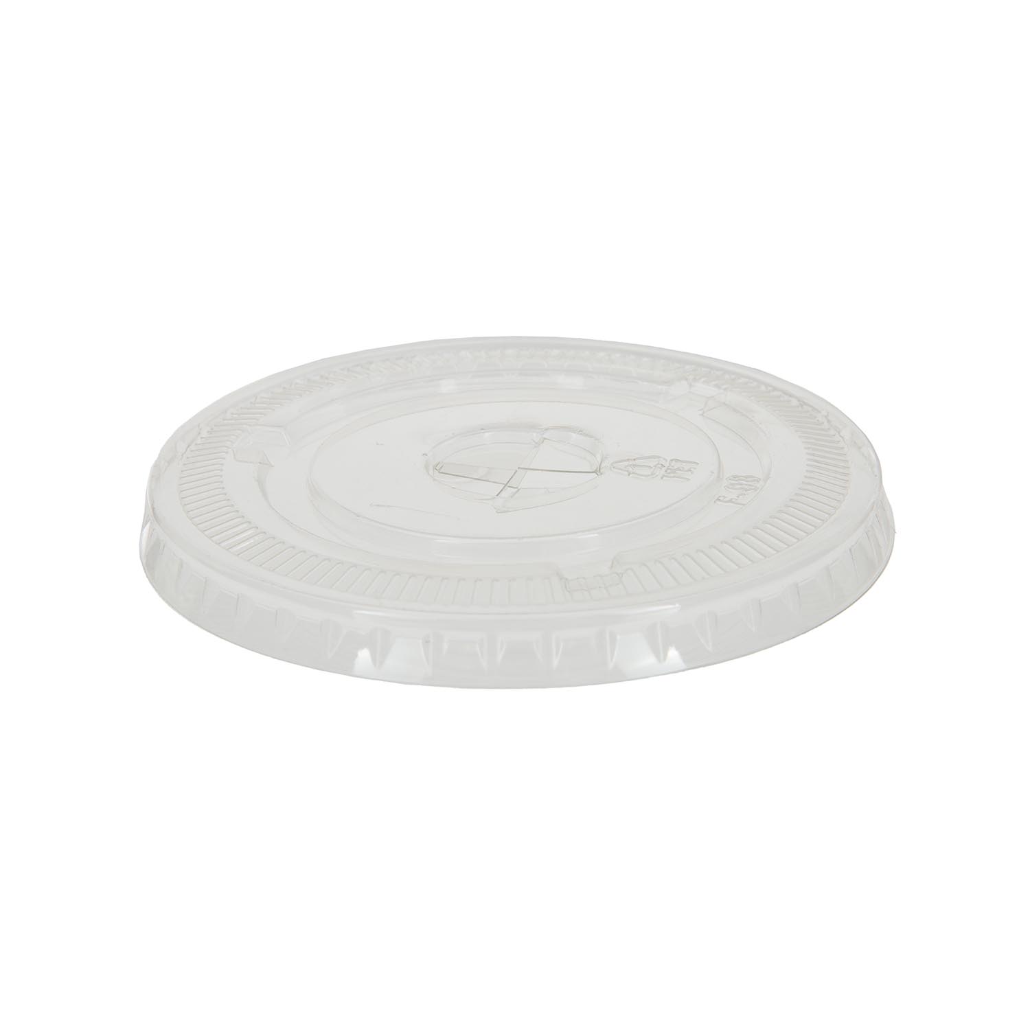 PET Plastic Dome Lid with Hole 16-24 oz x50