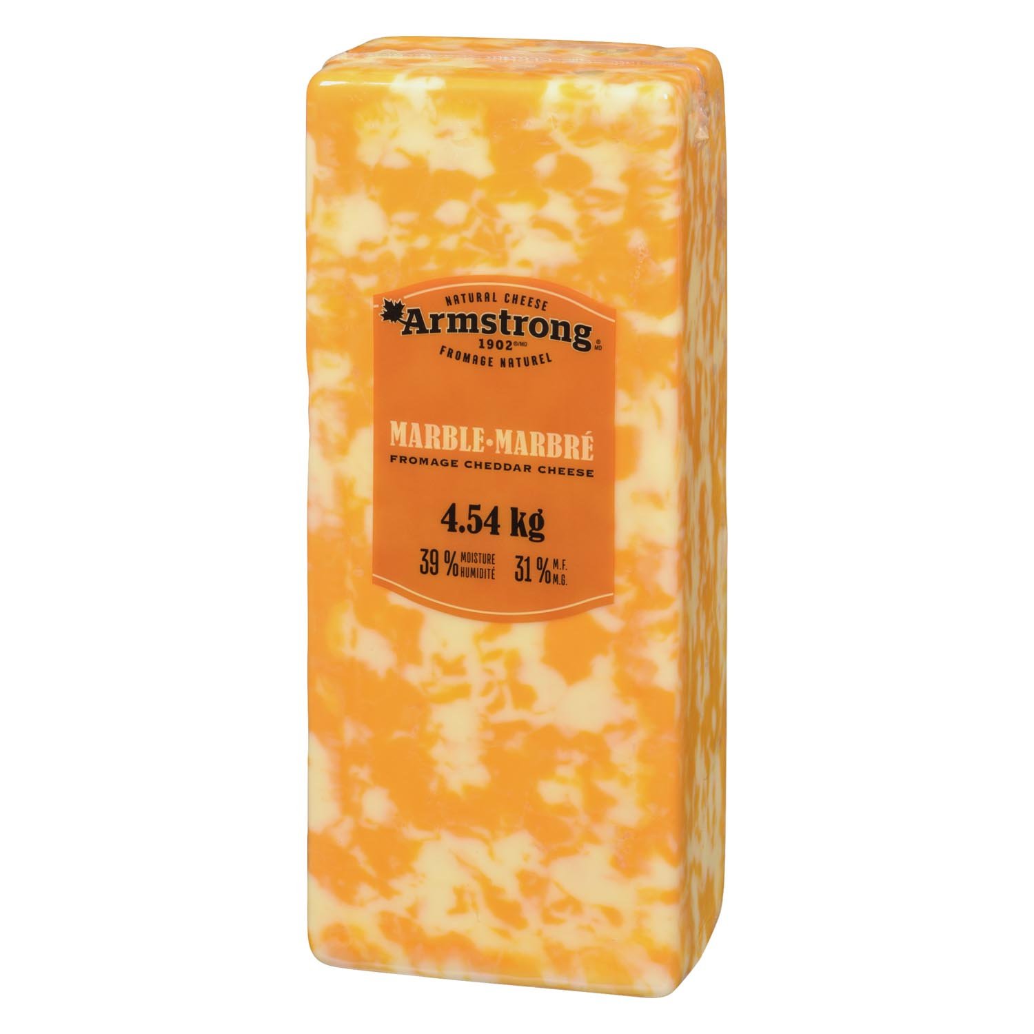 Whole Marbled Cheddar Cheese 4,54 kg