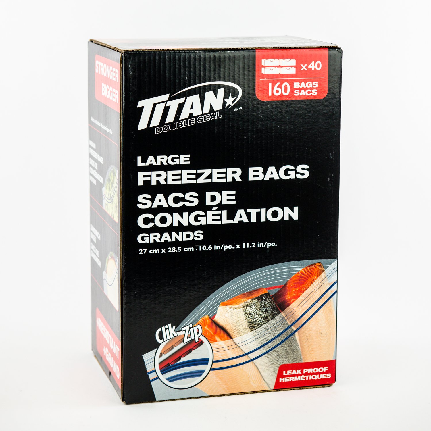 Plastic Freezer Bag 10.6''x11.2'' x160