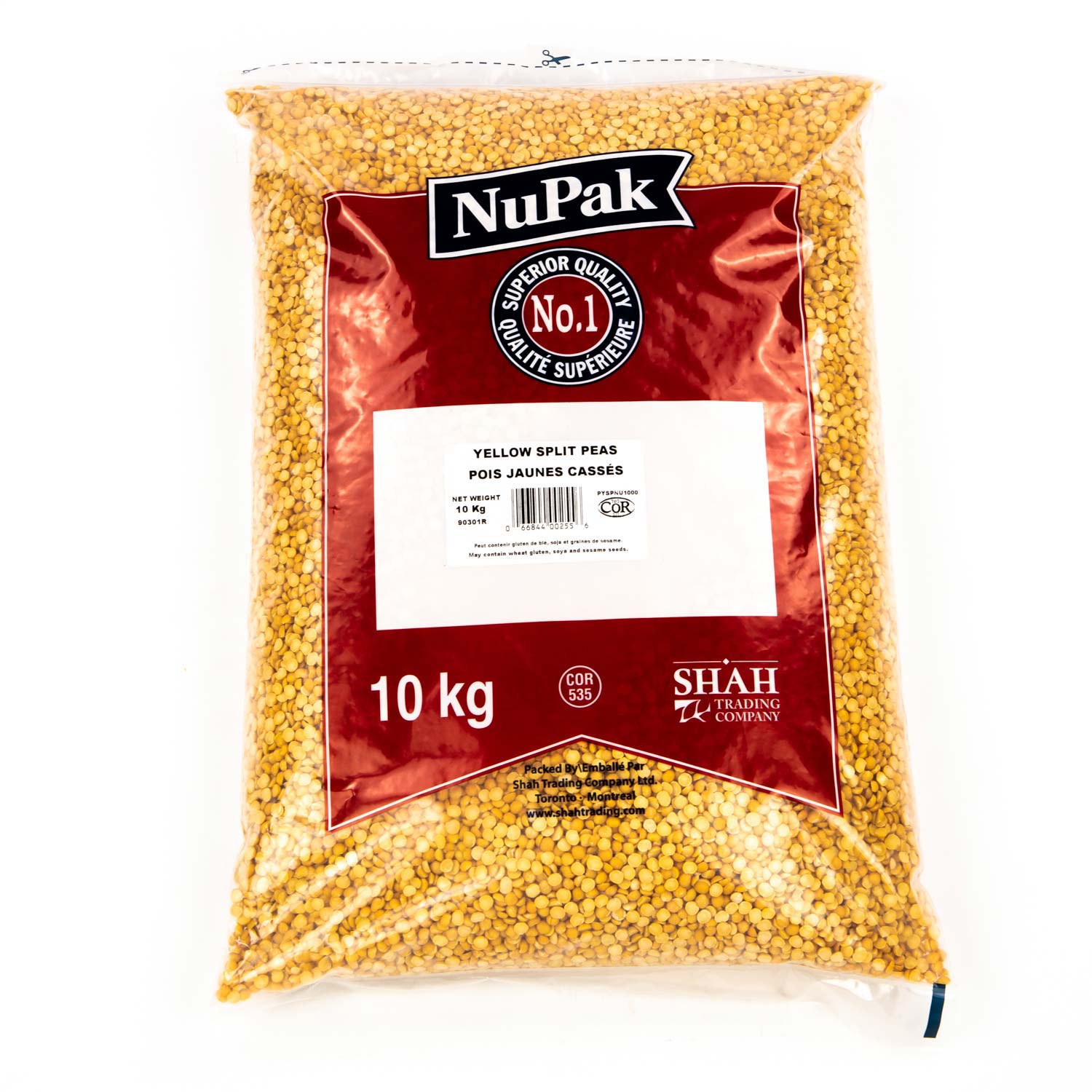 Yellow Split Peas 10 kg