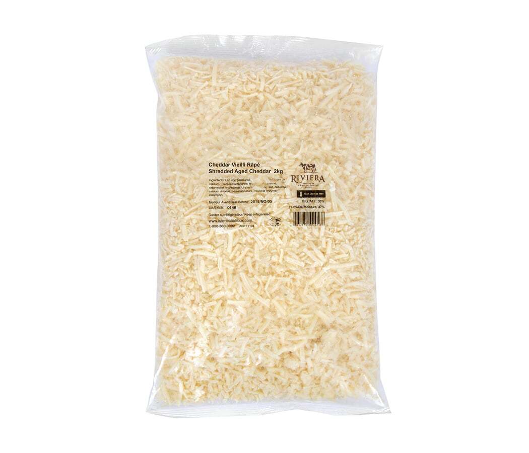 1 year old grated white cheddar cheese 2kg