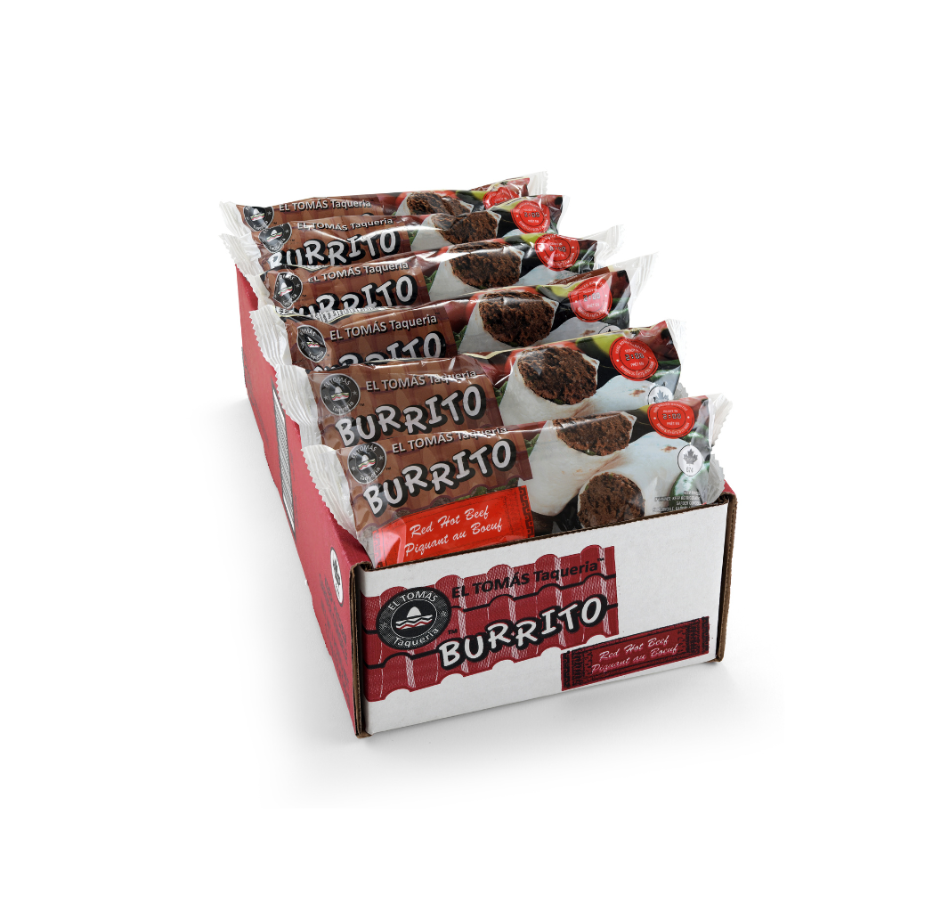 Frozen Spicy Beef Burritos 12 x 142 g
