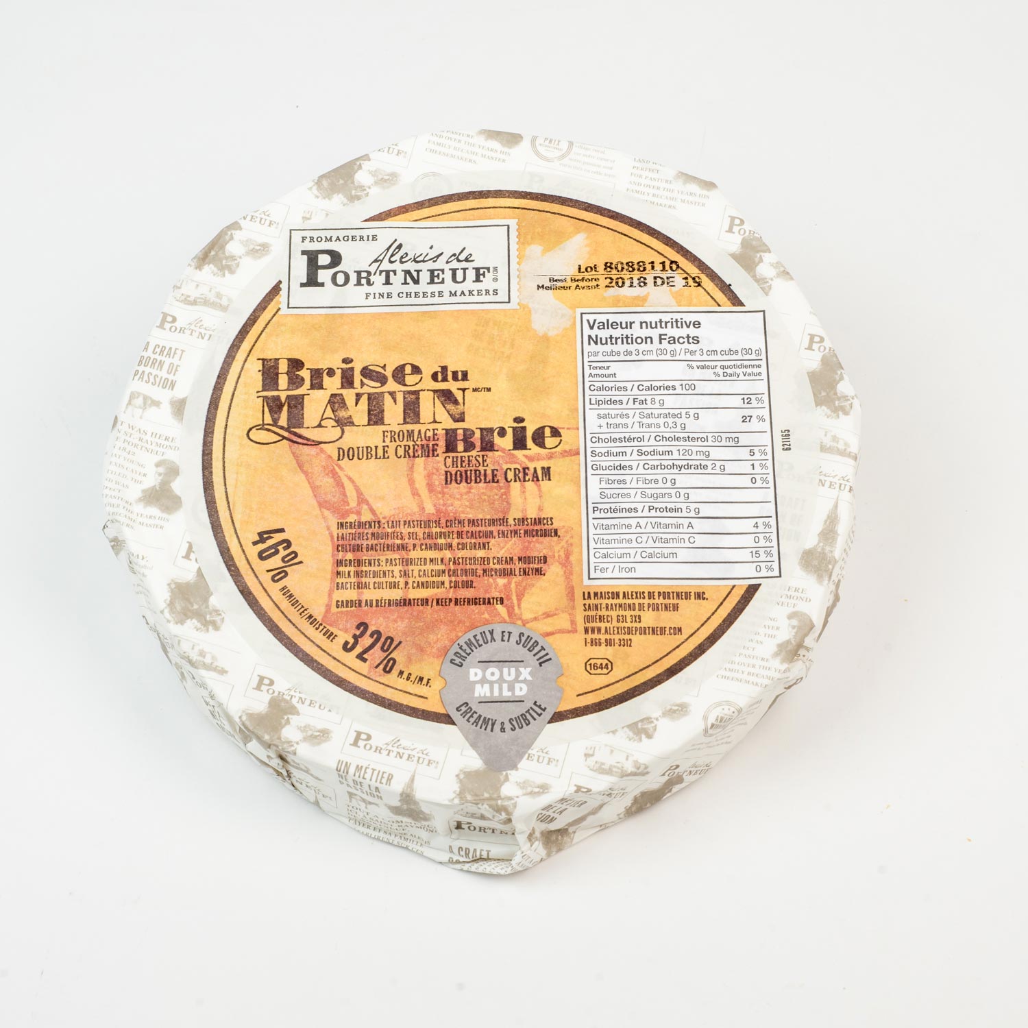 Brise du Matin Double Cream Brie Wheel 1.2 kg