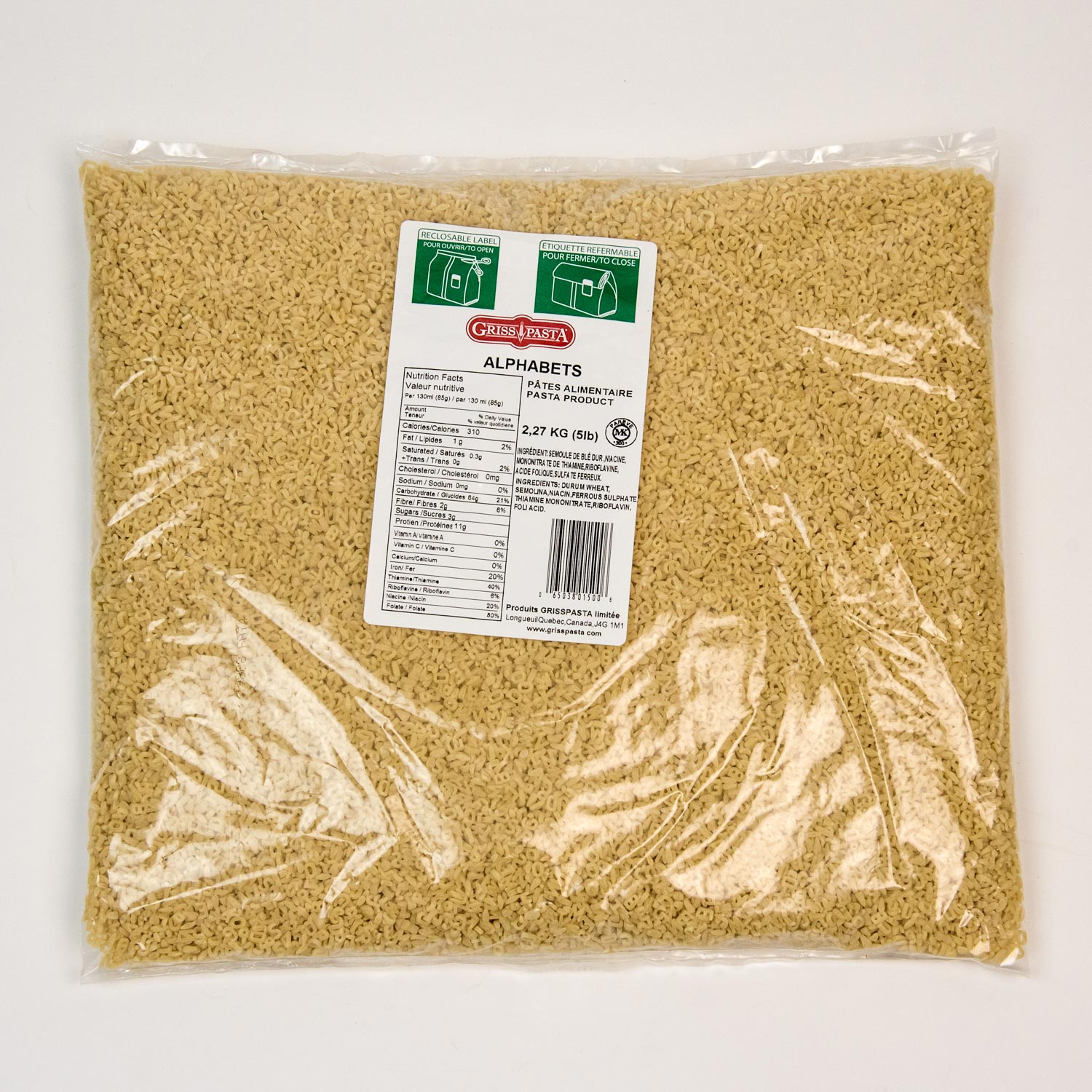 Alphabet Pasta 5 lb