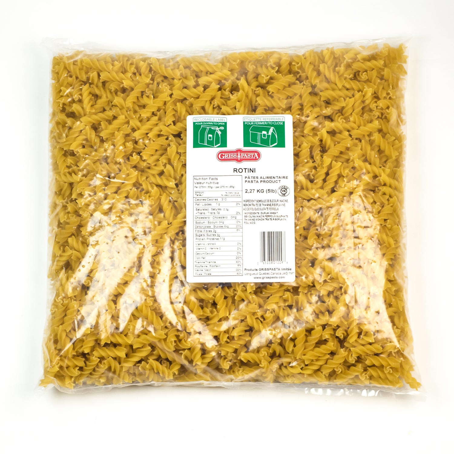 Rotini Pasta 5 lb