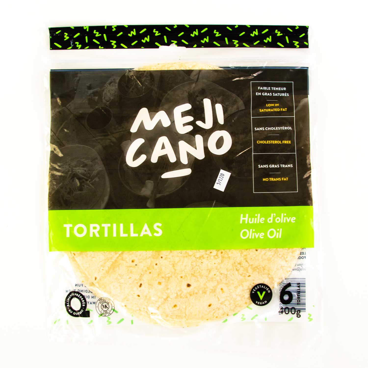 Olive Oil Tortilla 10'' x6