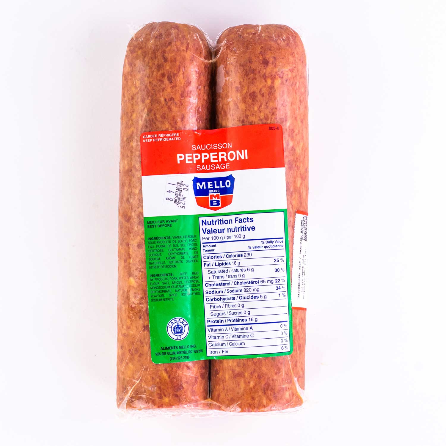 Half Pepperoni 2.5 kg