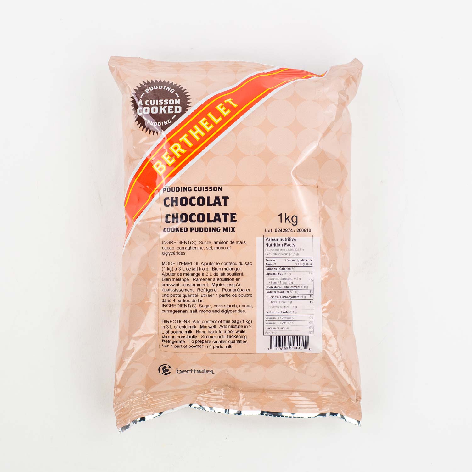 Cooked Chocolate Pudding Mix 1 kg