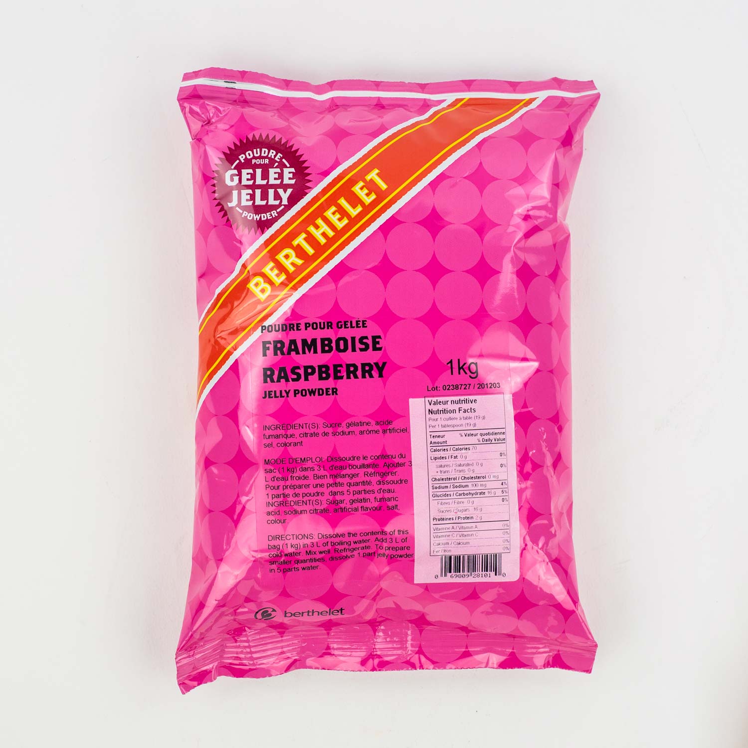 Raspberry Powder Jelly 1 kg