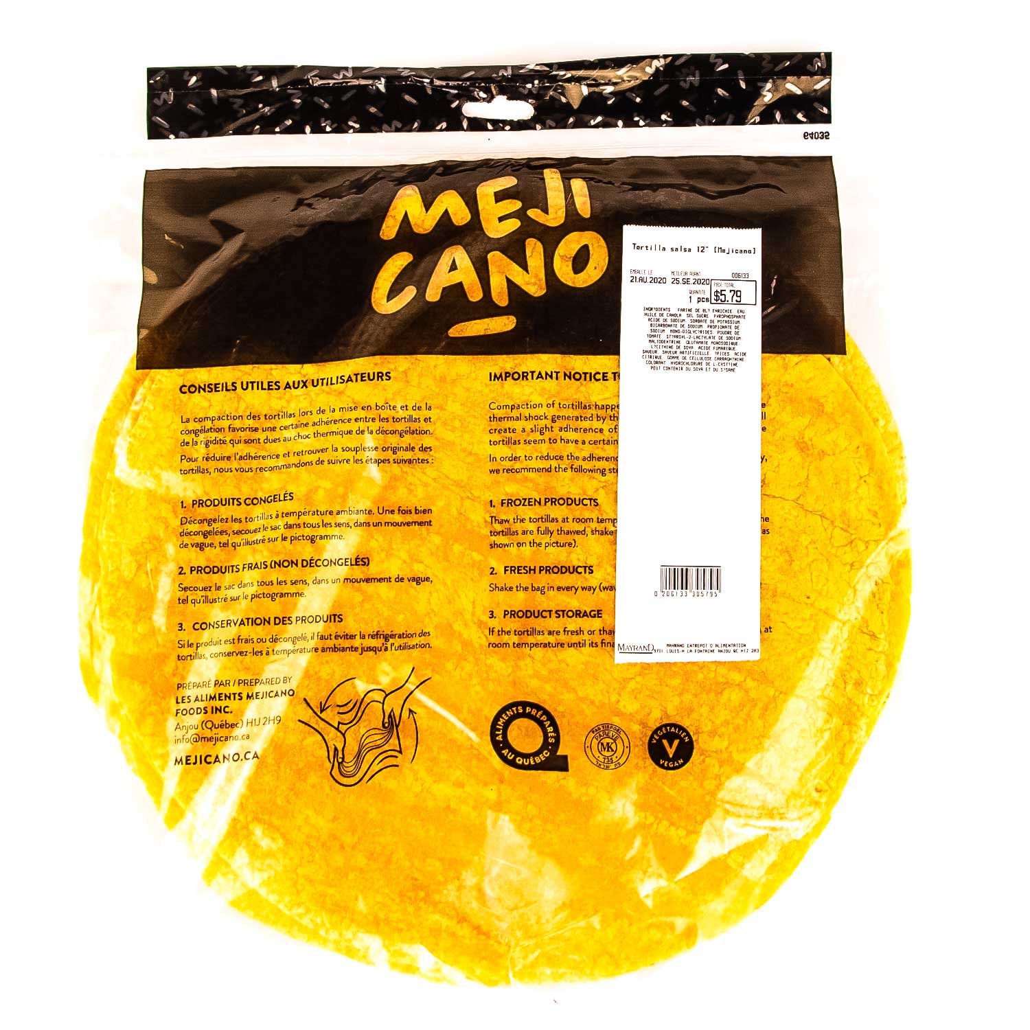 Salsa Tortilla 12''
