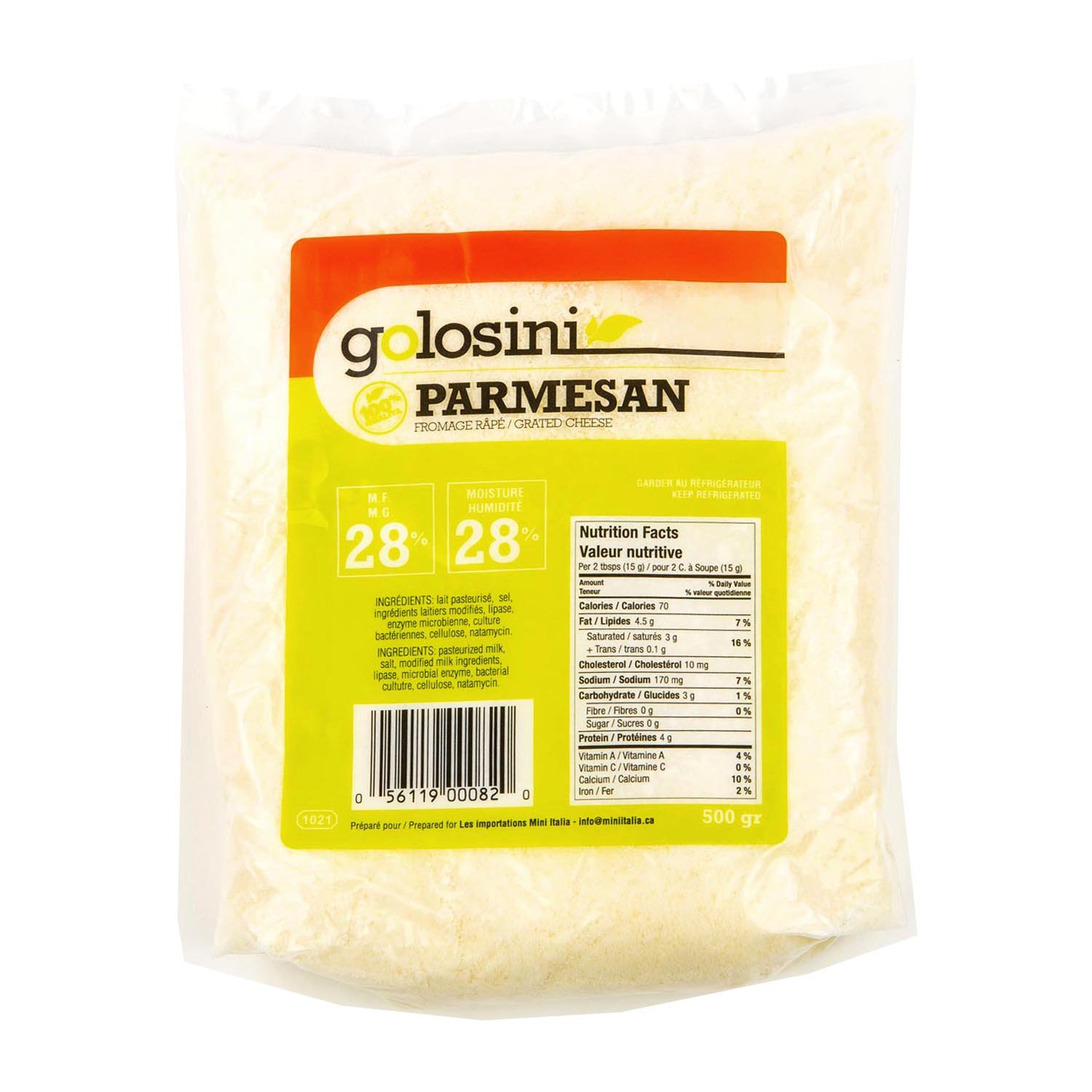 Grated 100% Parmesan Cheese 500 g