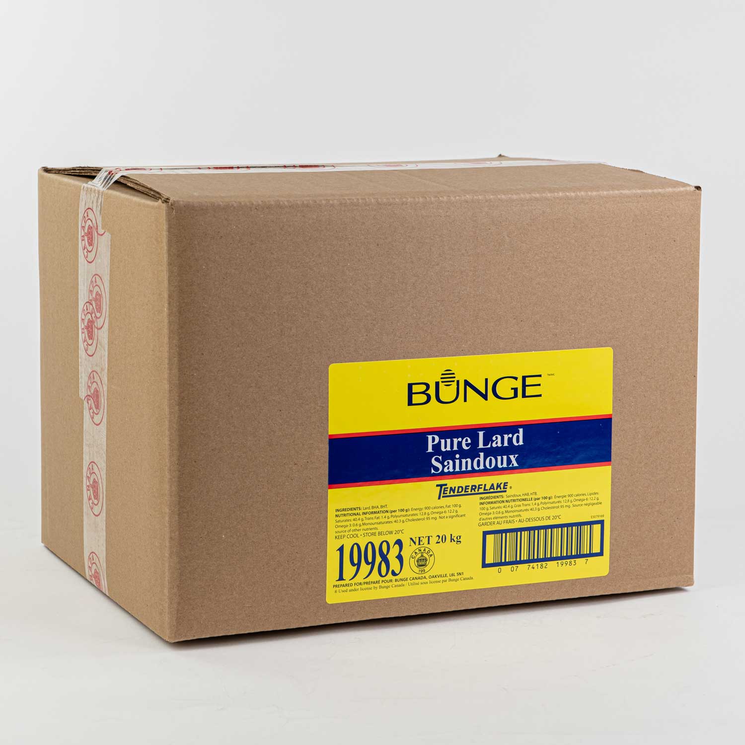 Lard cube 20 kg