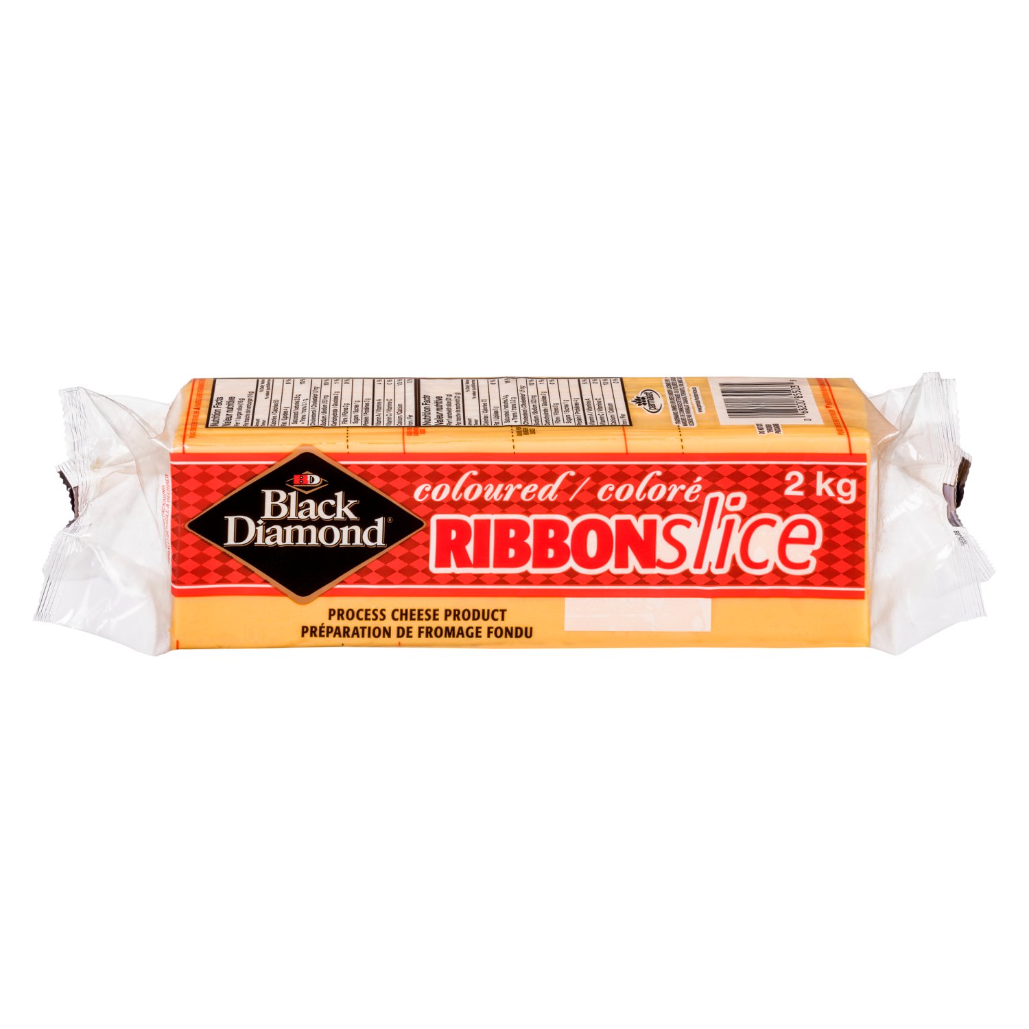 Colored Pre-cut Processed Cheese Preparation 2 kg