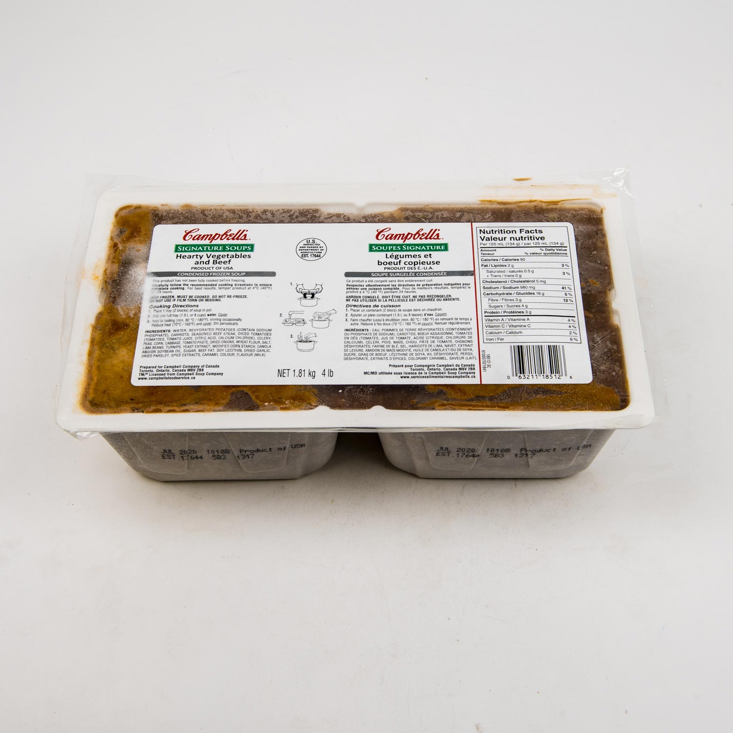Hearty Vegetables and Beef Soup 1.81 kg