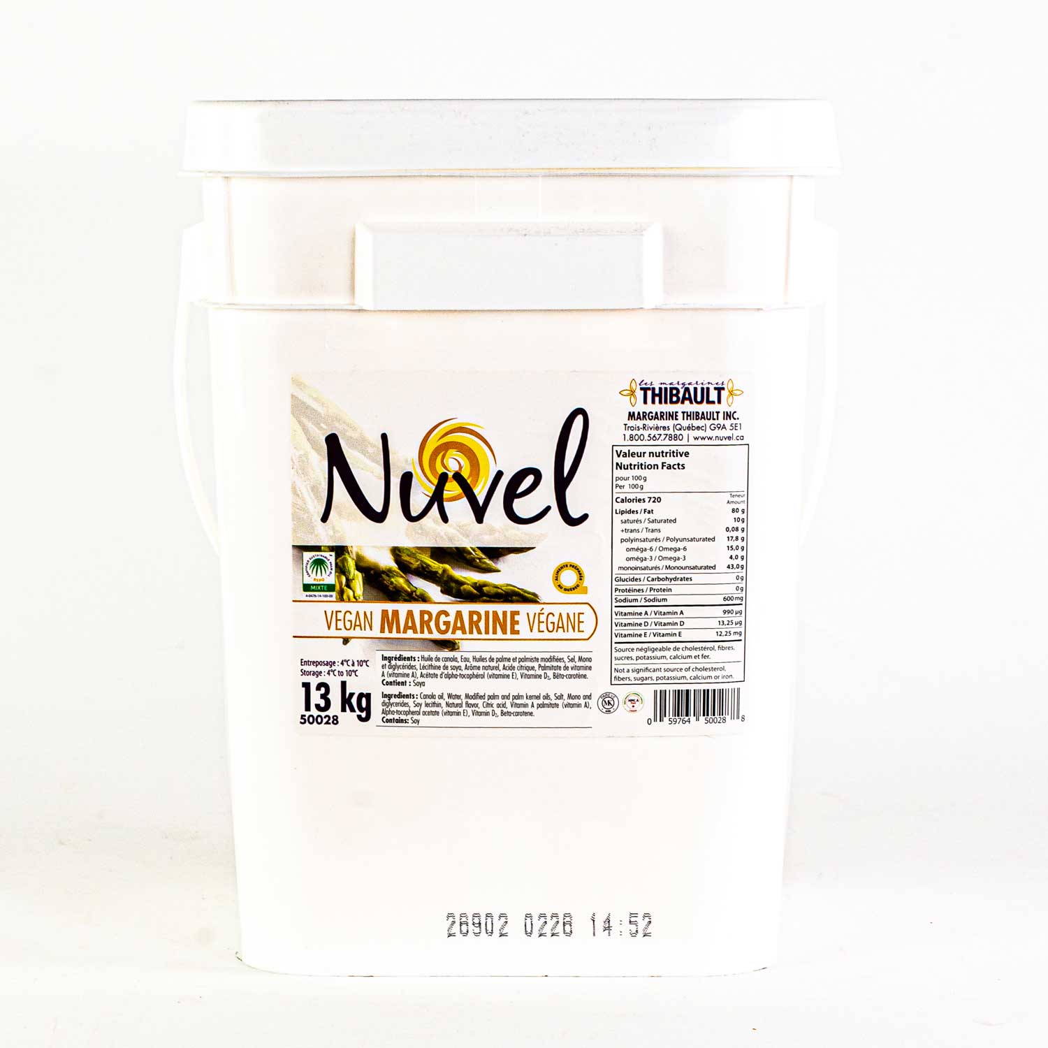 Vegan Non Hydrogenated Margarine Without Trans Fat 13 kg