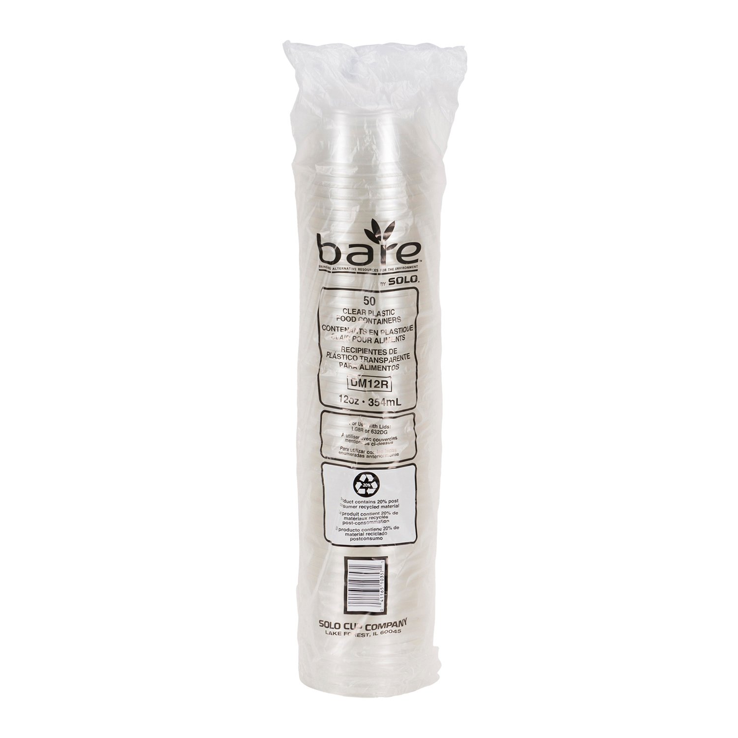 RPET Plastic Food Container 12 oz x50-secondary-image