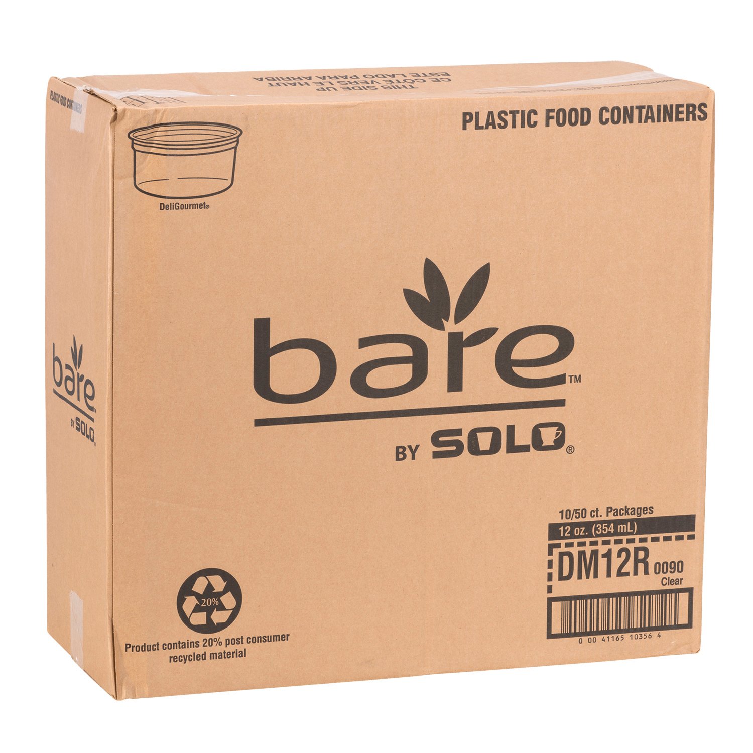RPET Plastic Food Container 12 oz x50-tertiary-image