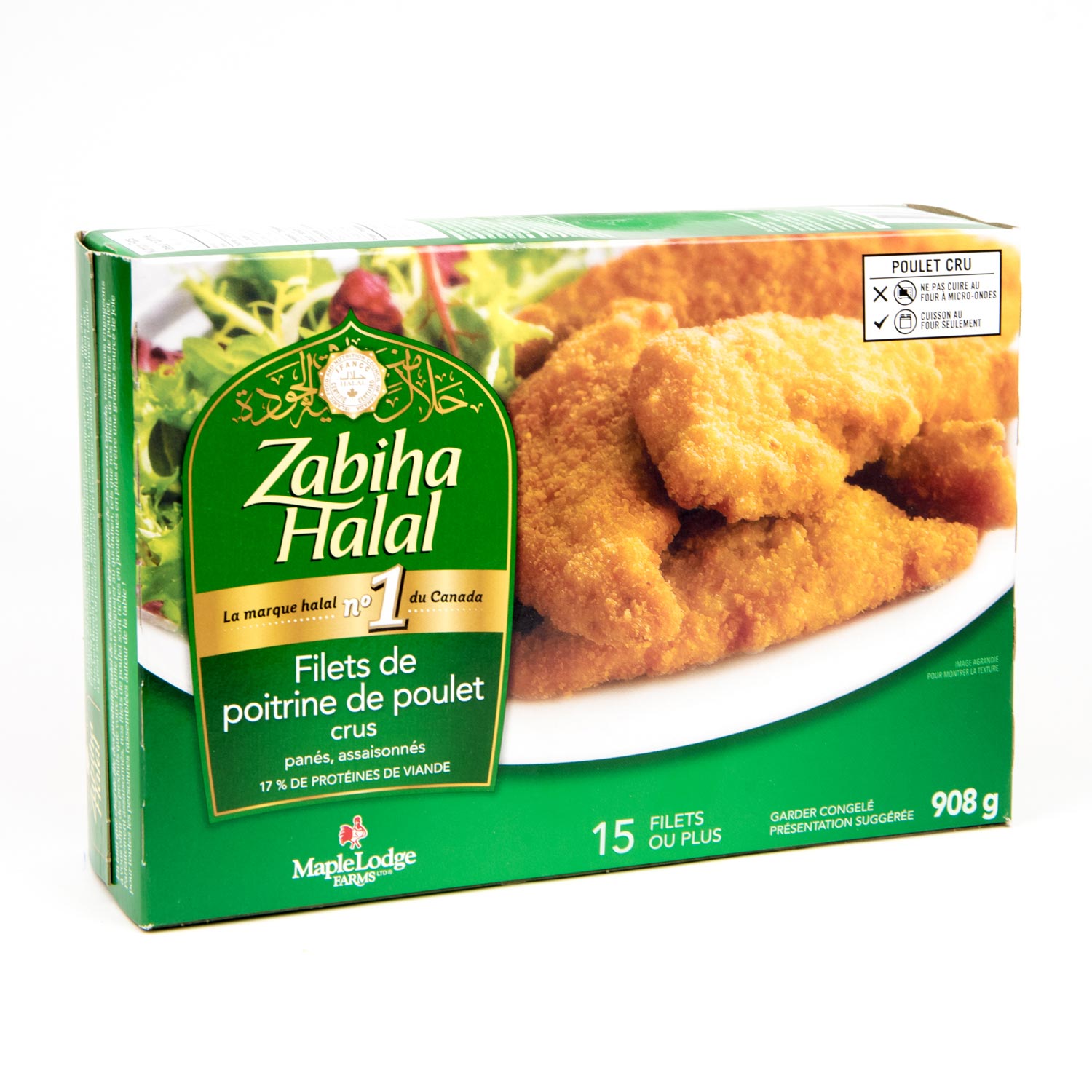 Halal Raw Chicken Breast Fillets 908 g
