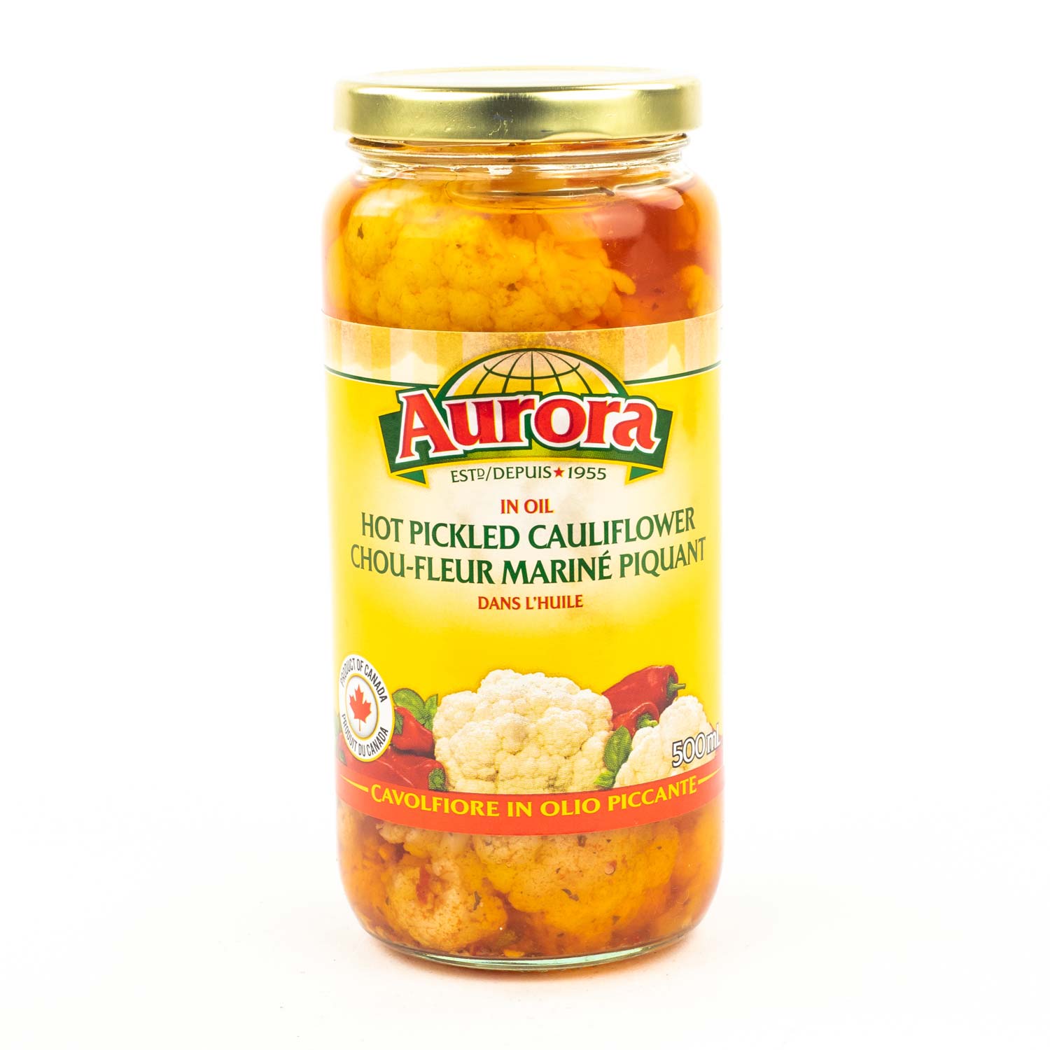 Hot Pickled Cauliflower in Oil 500 ml