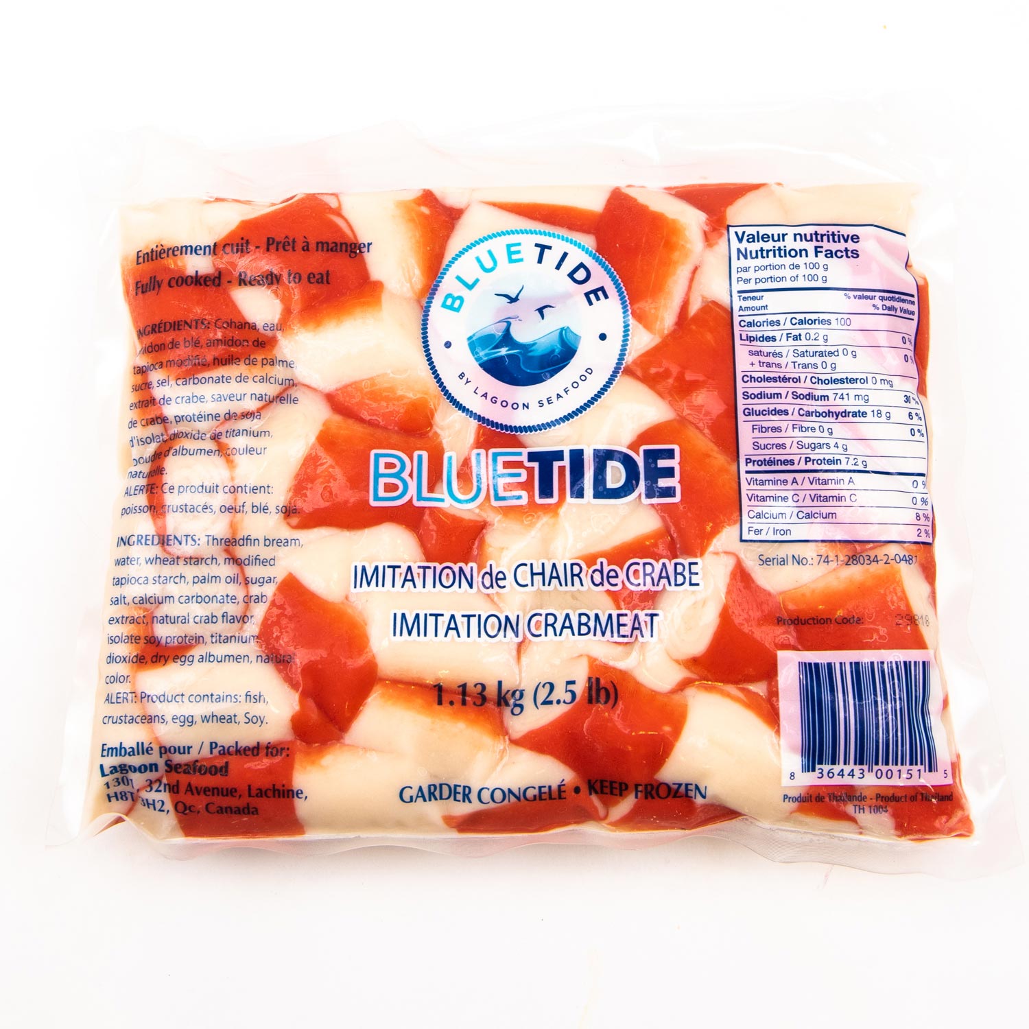 Frozen Imitation Crabmeat 2.5 lb