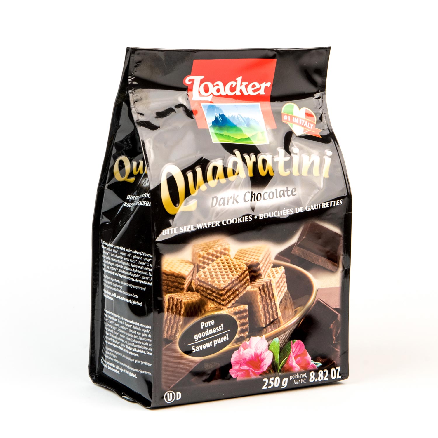 Dark Chocolate Wafer Quadratini 250 g