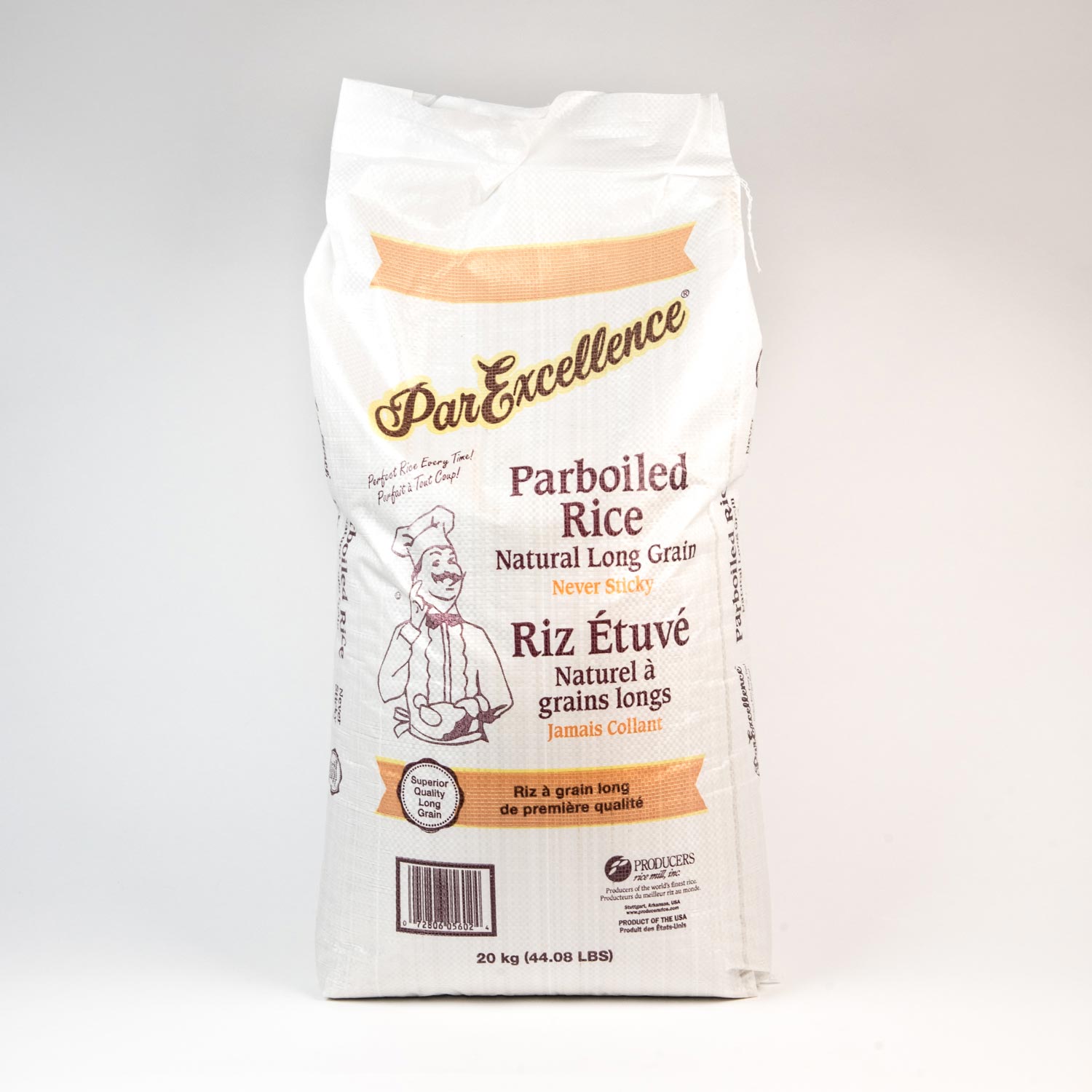 Parboiled Rice Natural Long Grain 40 kg