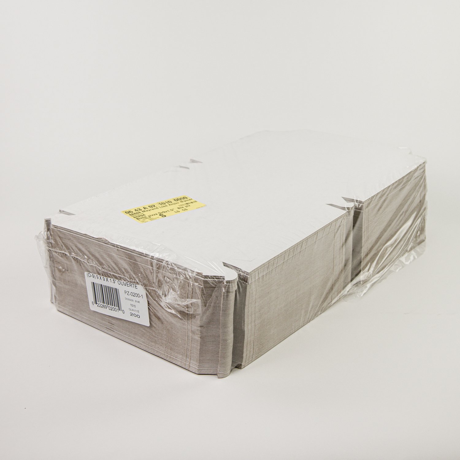 White Cardboard Pizza Box 9''x9''x1.5'' x200