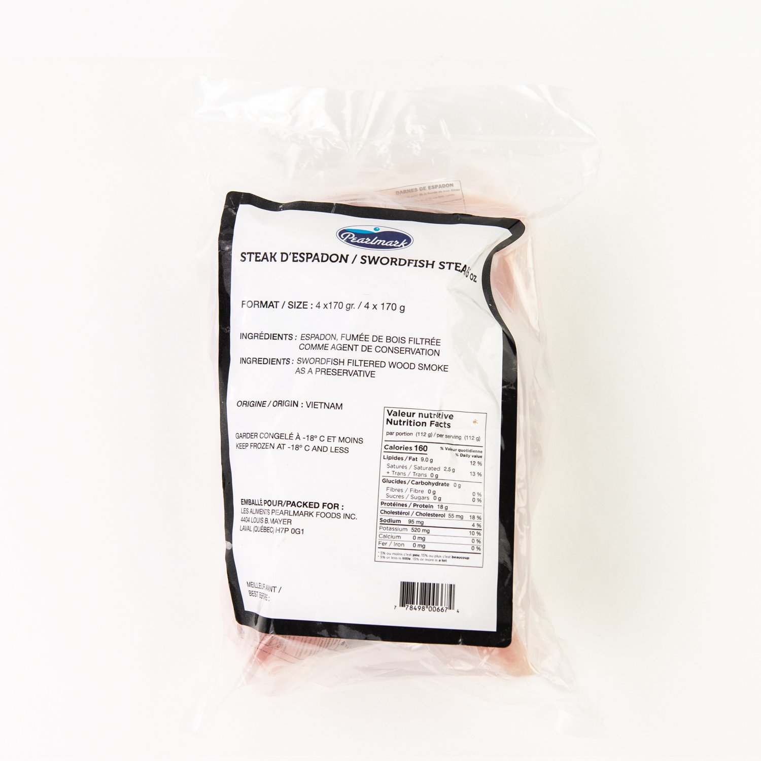 Frozen Swordfish Steak 6 oz