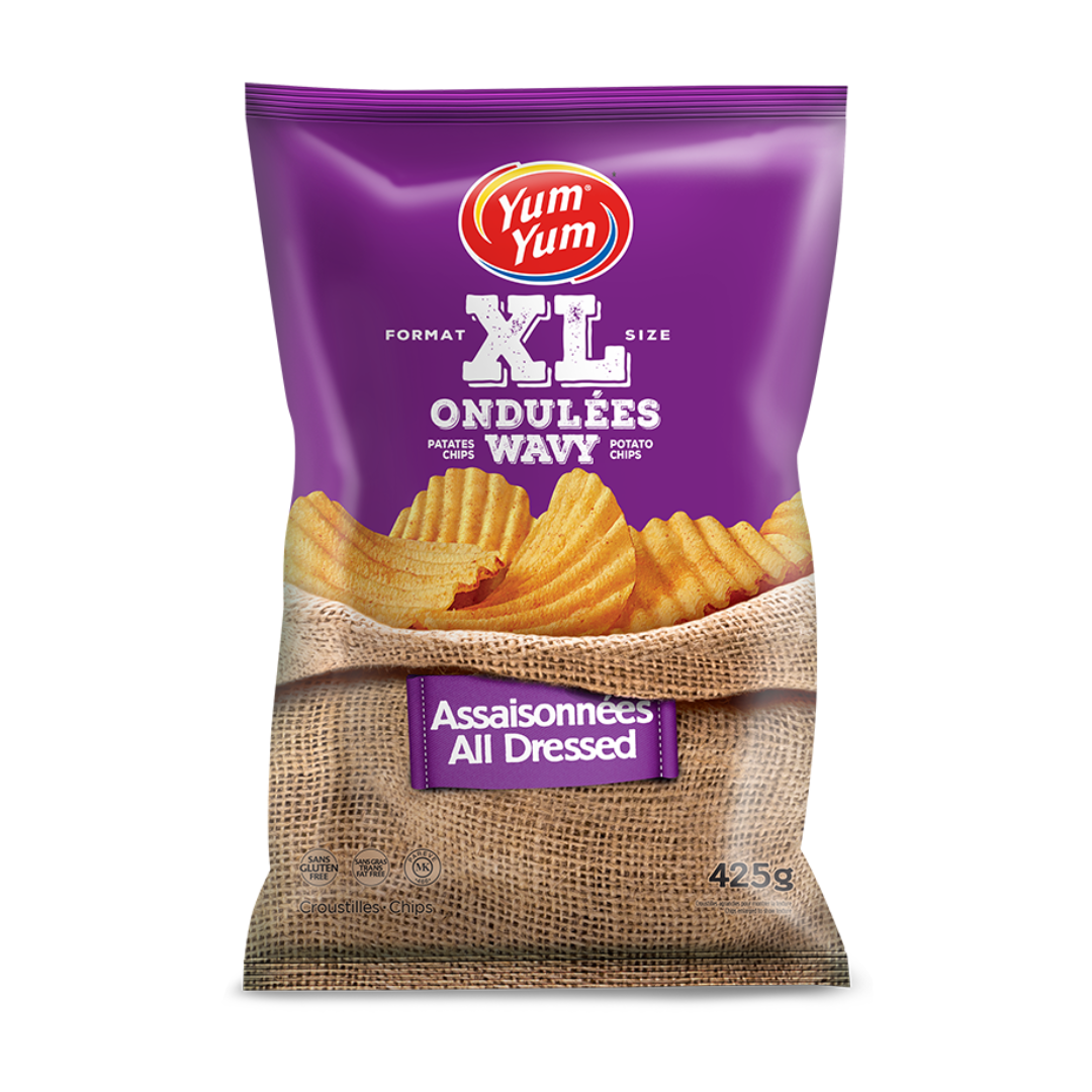 All Dressed Flavor Wavy Chips 425 g